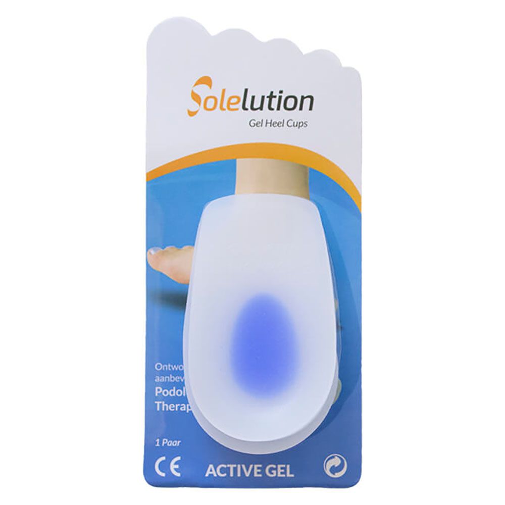 solelution heel spur half gel insoles in package