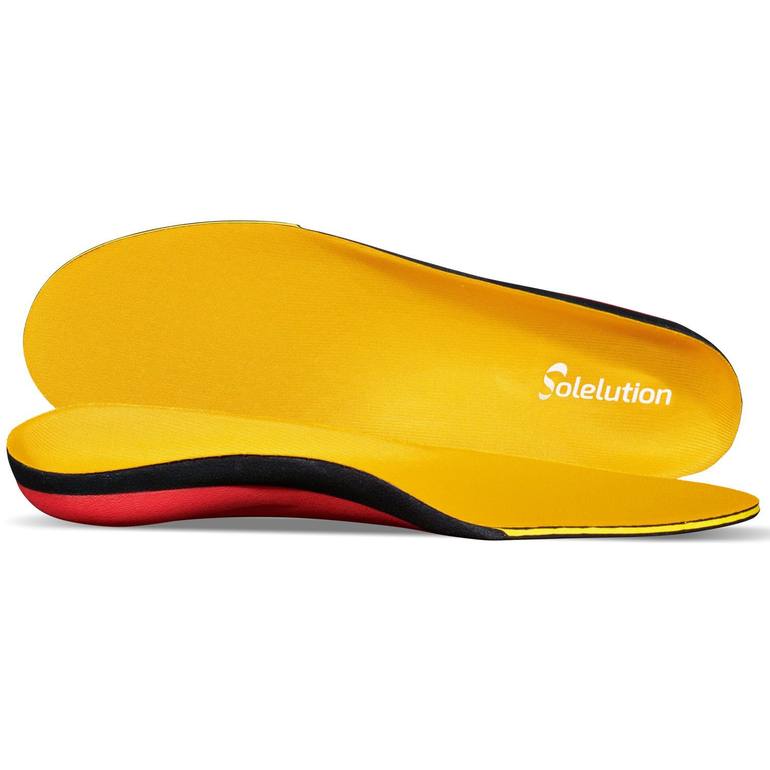 Side and top view of the Solelution High Arch Orthotics