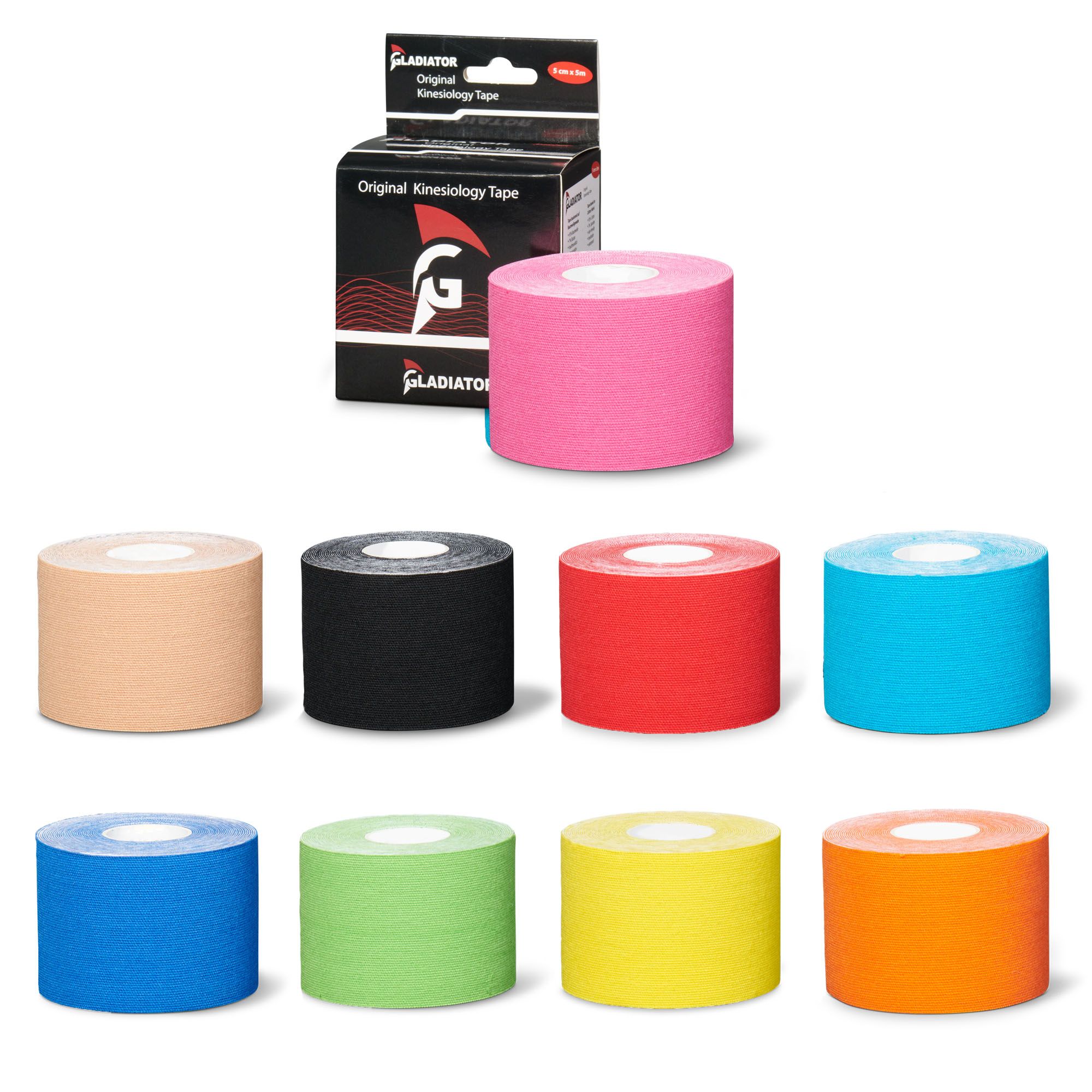Gladiator Sports Heuschnupfen Kinesiotape alle Farben angezeigt