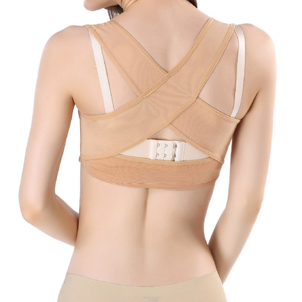 dunimed posture corrector back straightener for women skin back view zoomed in
