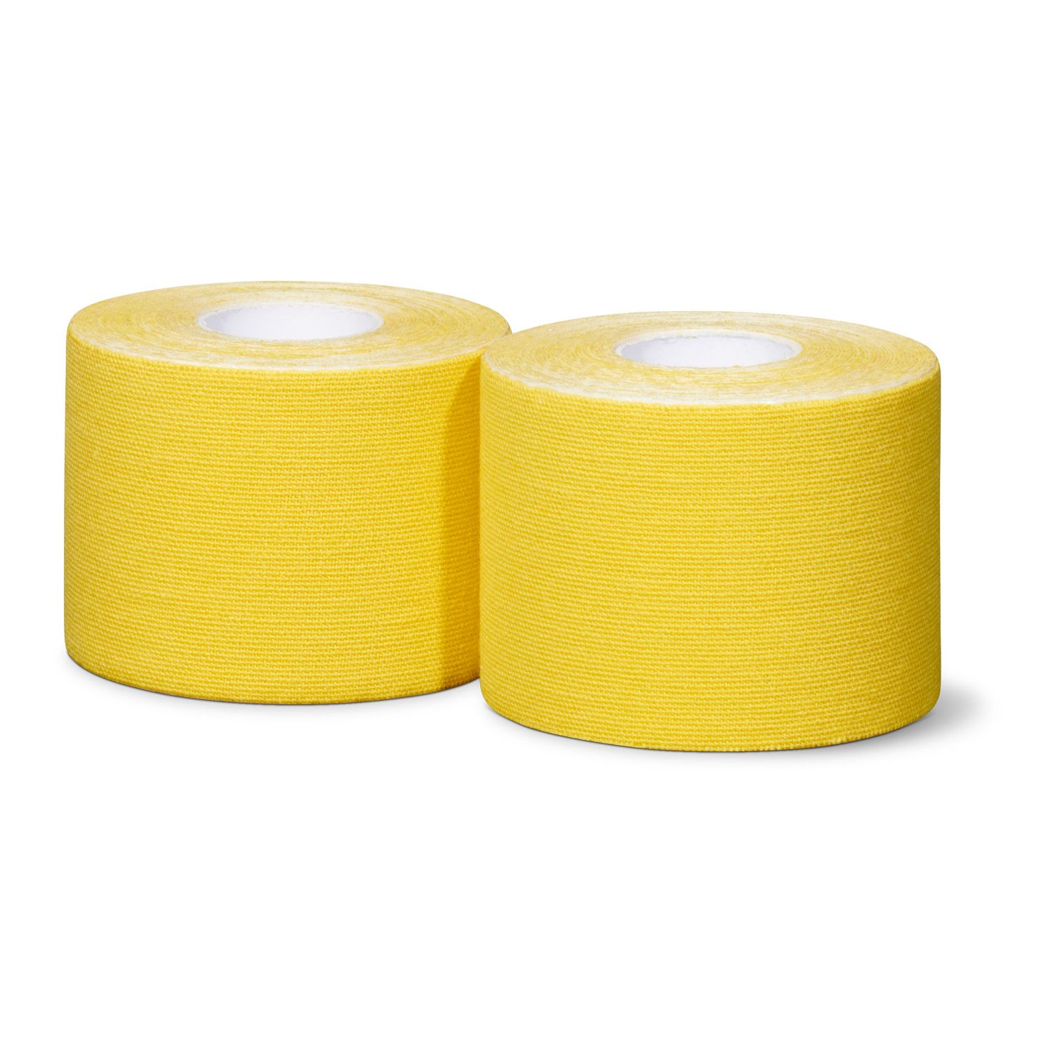 Two rolls in yellow of the Gladiator sports kinesiology tape