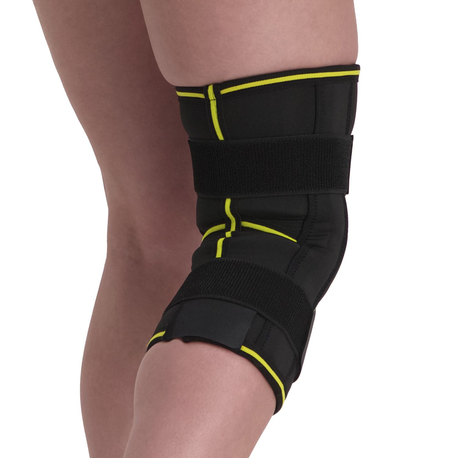 novamed lightweight hinged knee support back side