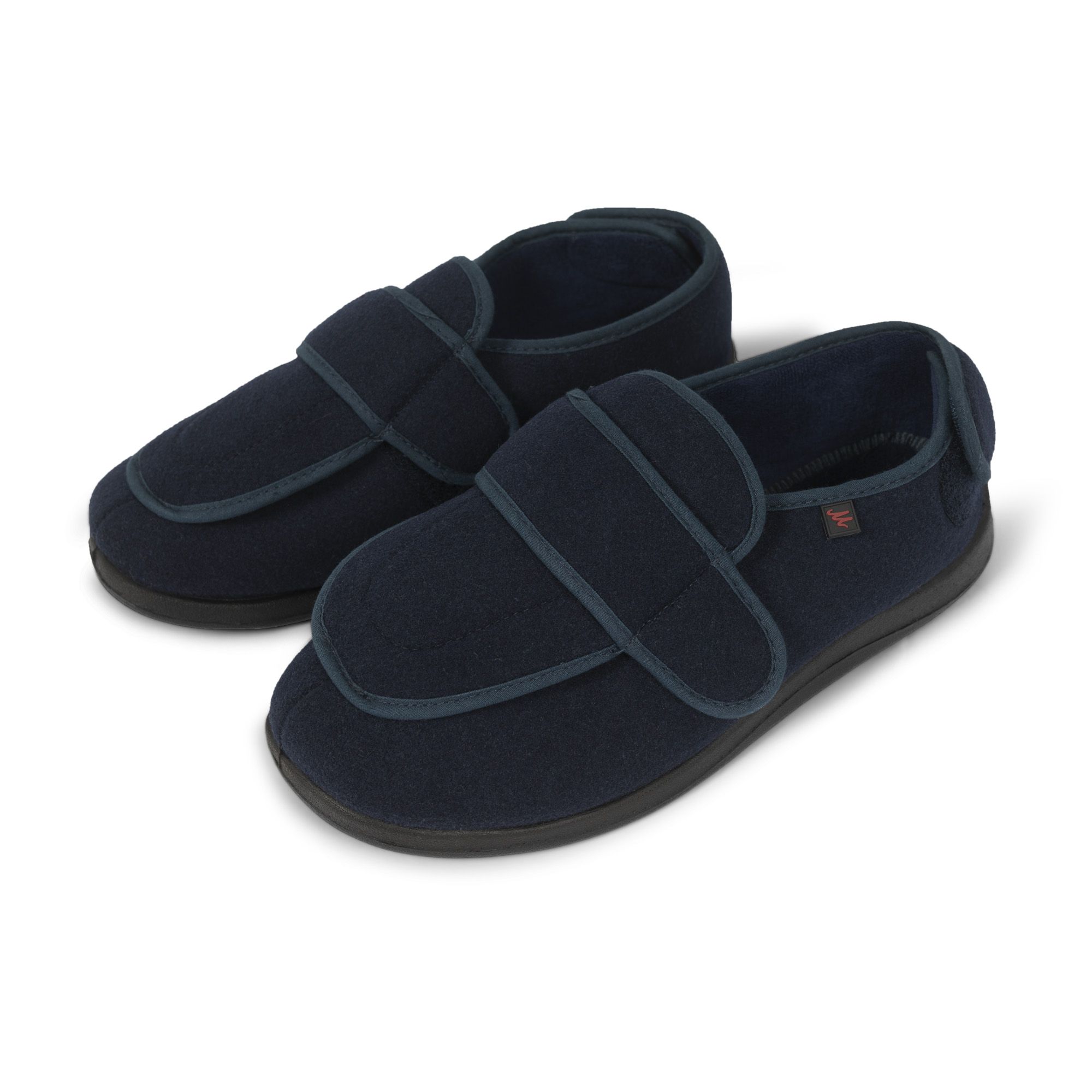 Mens slippers with hot sale velcro for swollen feet