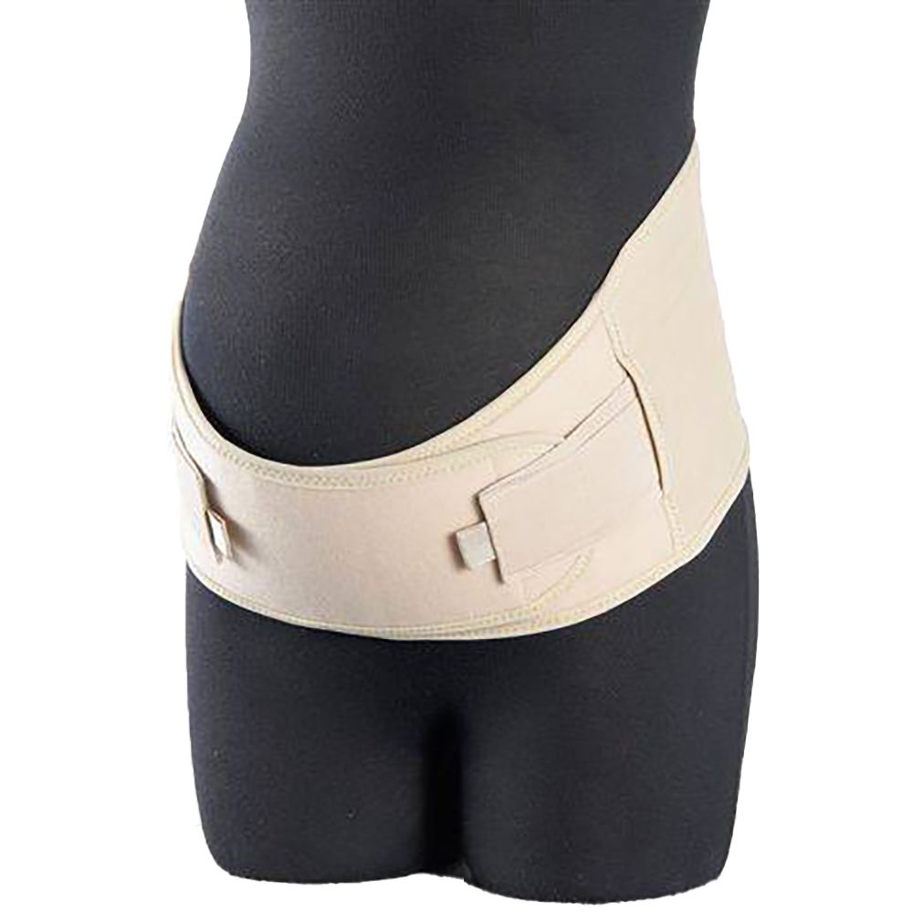 super ortho pregnancy support belt pelvic brace worn over panties