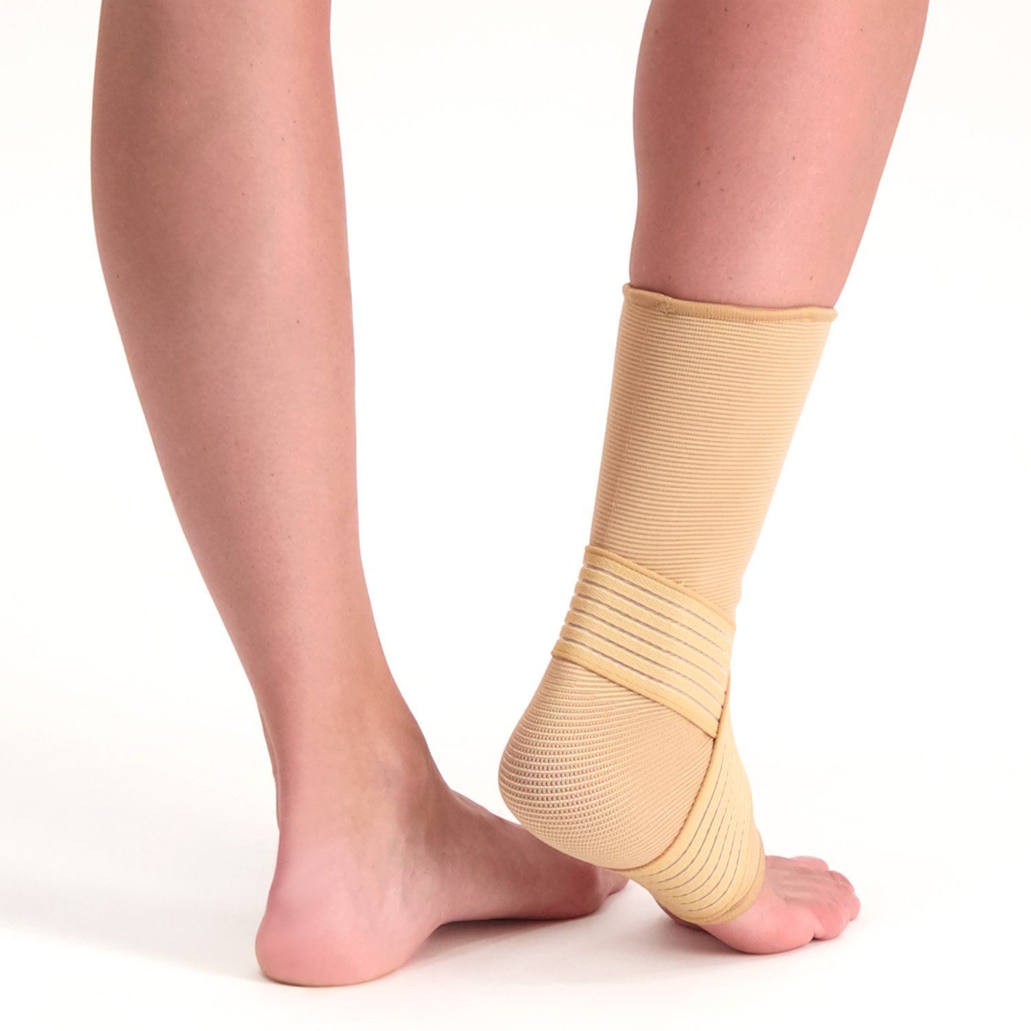 dunimed premium ankle support on right foot