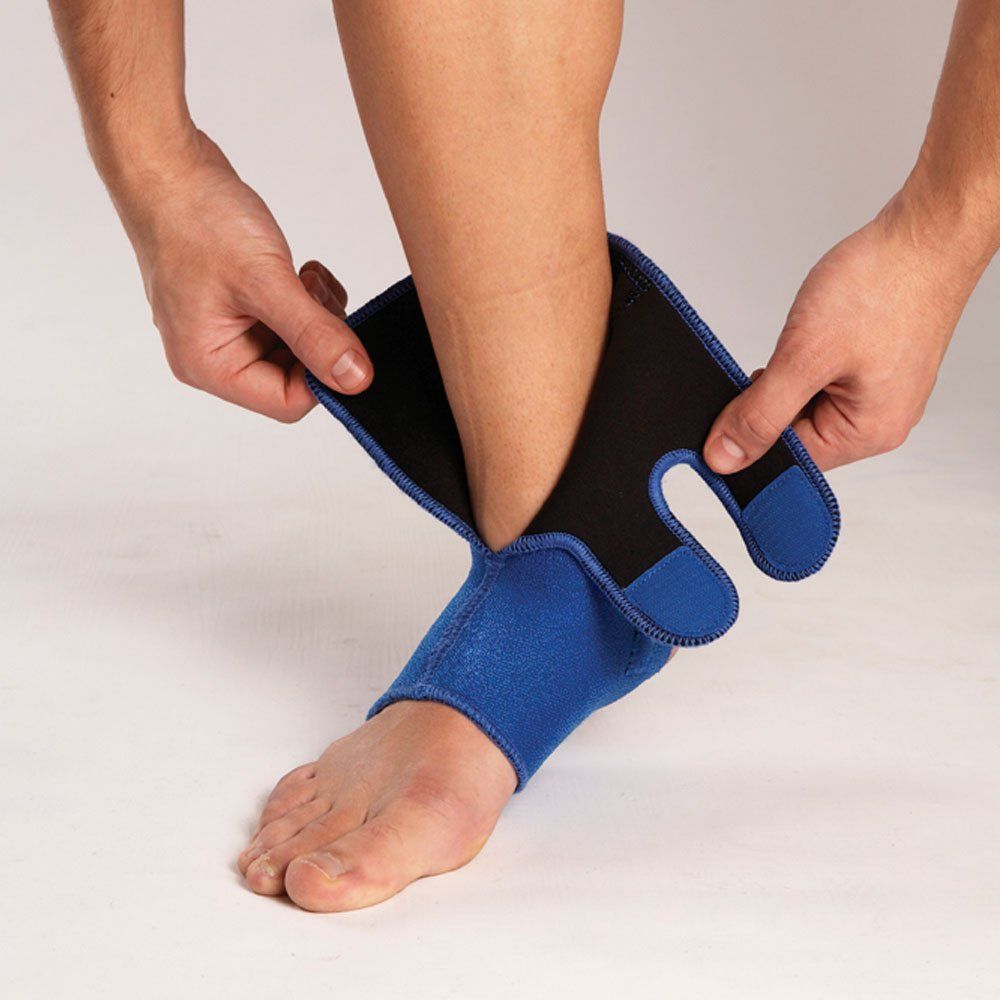 LP Support Ankle Support worn on right foot by person