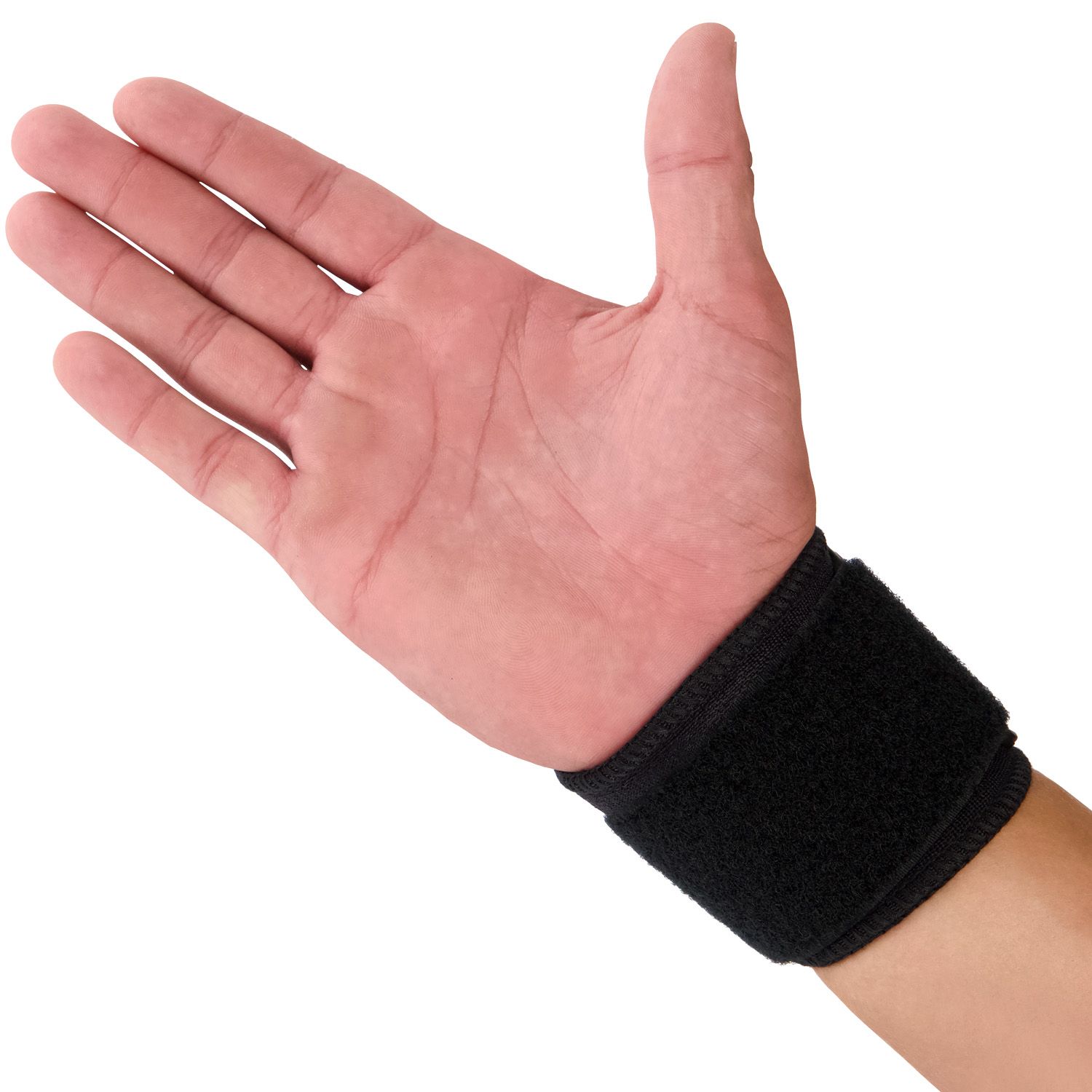 dunimed wrist wrap worn on the right wrist back view