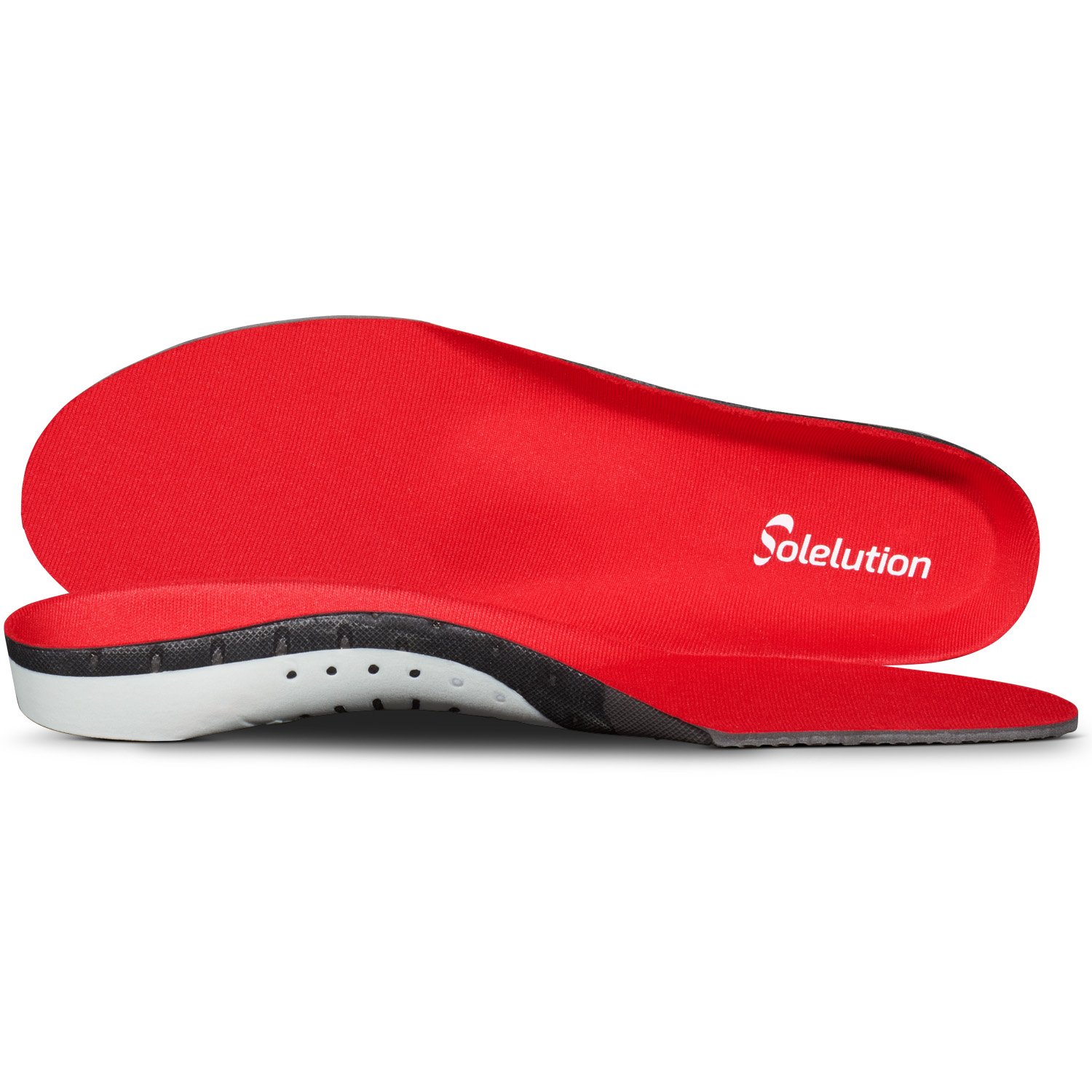 Top and side view of the Solelution under pronation insoles