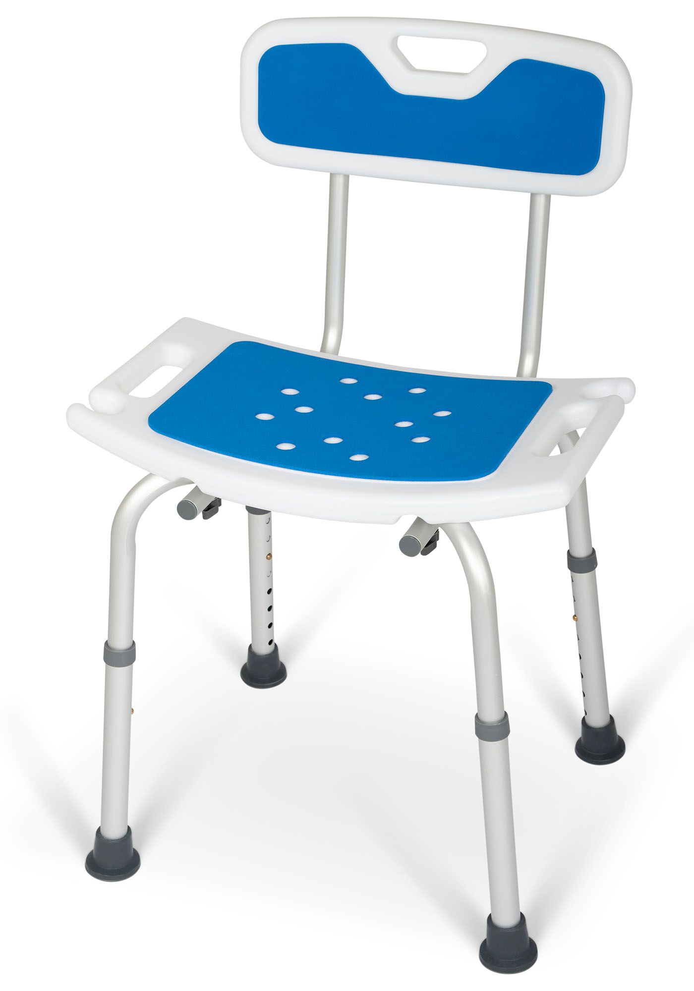 Dunimed Shower Chair with Backrest   With Back  and Seat Cushion
