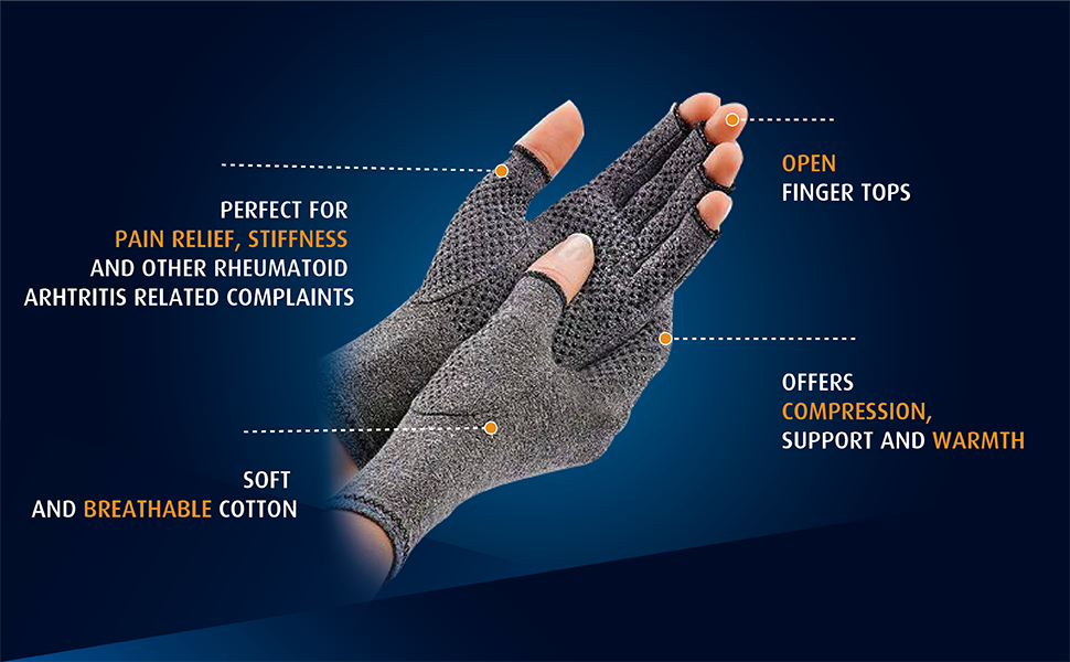 dunimed rheumatoid arthritis osteoarthritis gloves with anti-slip layer banner