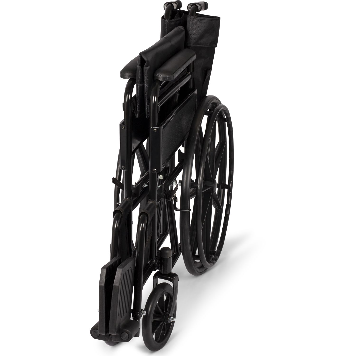 Dunimed Faltbarer leichter Rollstuhl Premium Plus zusammengeklappt