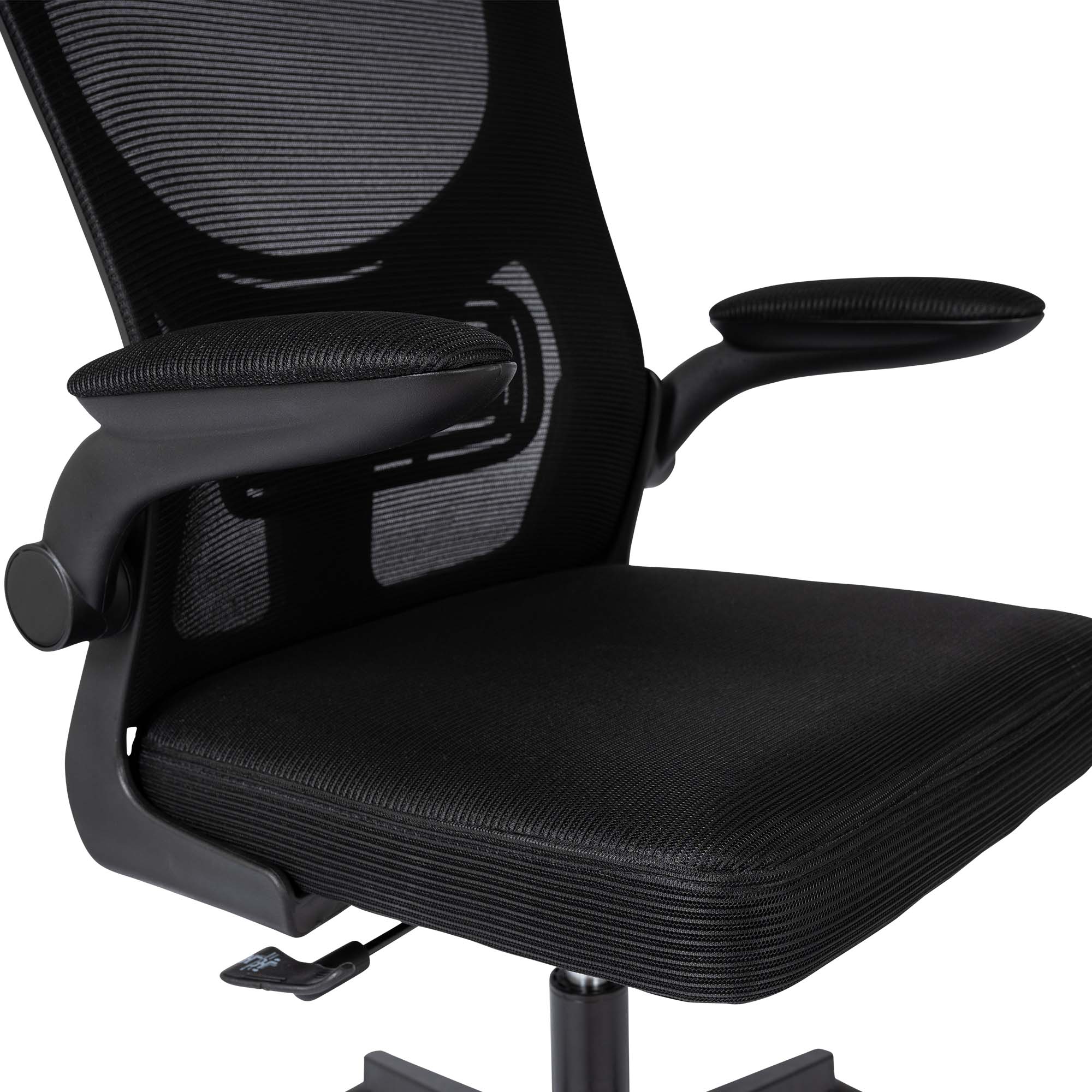 Ergodu Ergonomischer Bürostuhl mit klappbaren Armlehnen Sitzung und Armlehnen