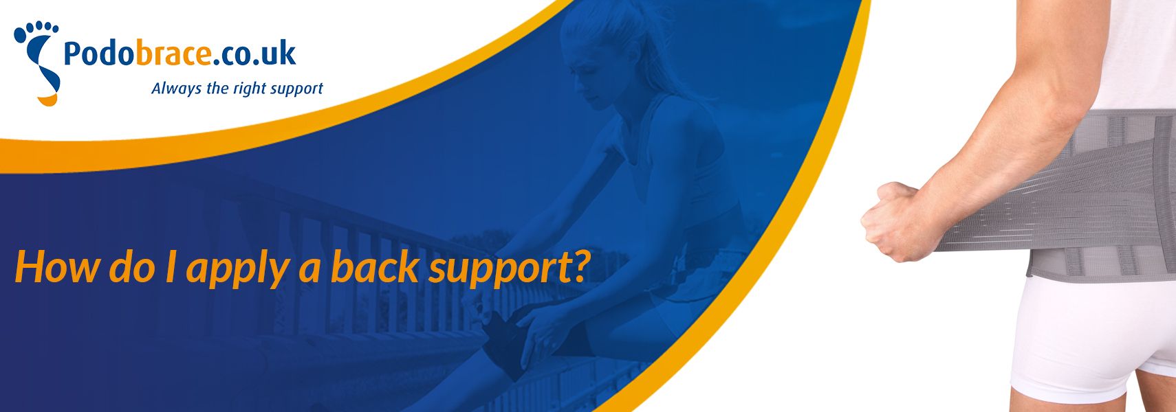 How do I apply a back support