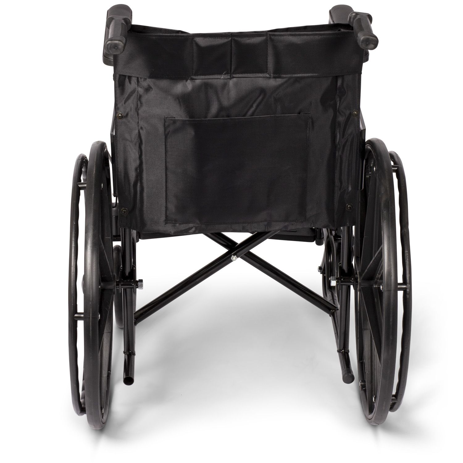 Dunimed Faltbarer leichter Rollstuhl Premium Plus achterseite