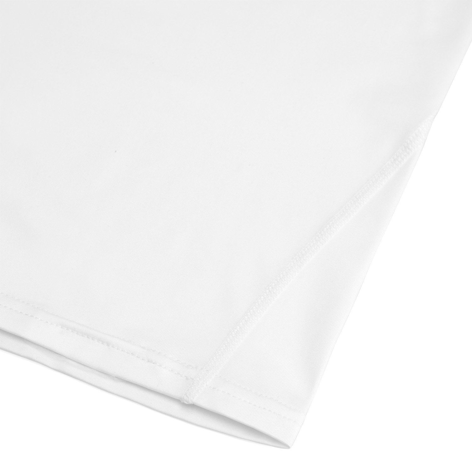 White waist part of the Gladiator Sports Compression Shirt for Men (Black & White)