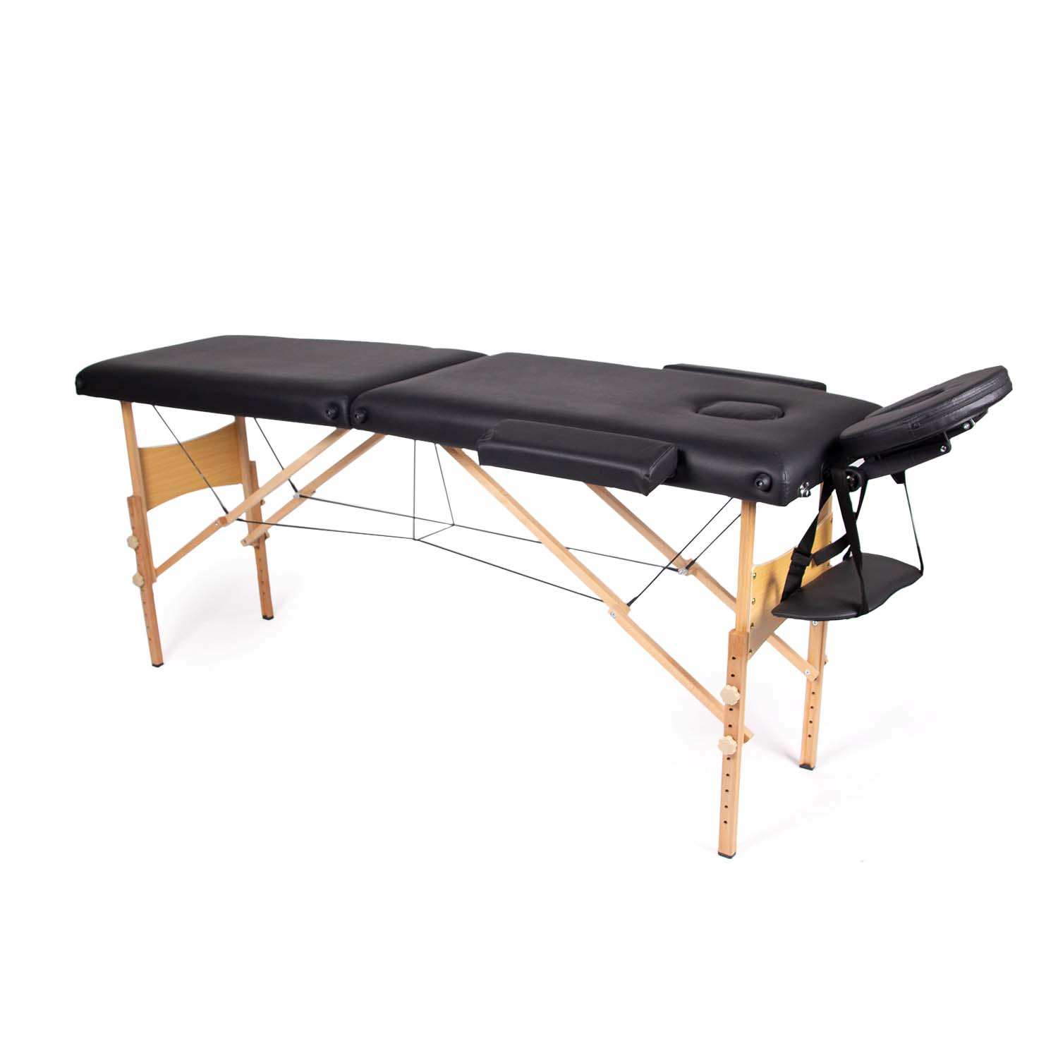 Dunimed Massage Table - Wooden Frame completely set up