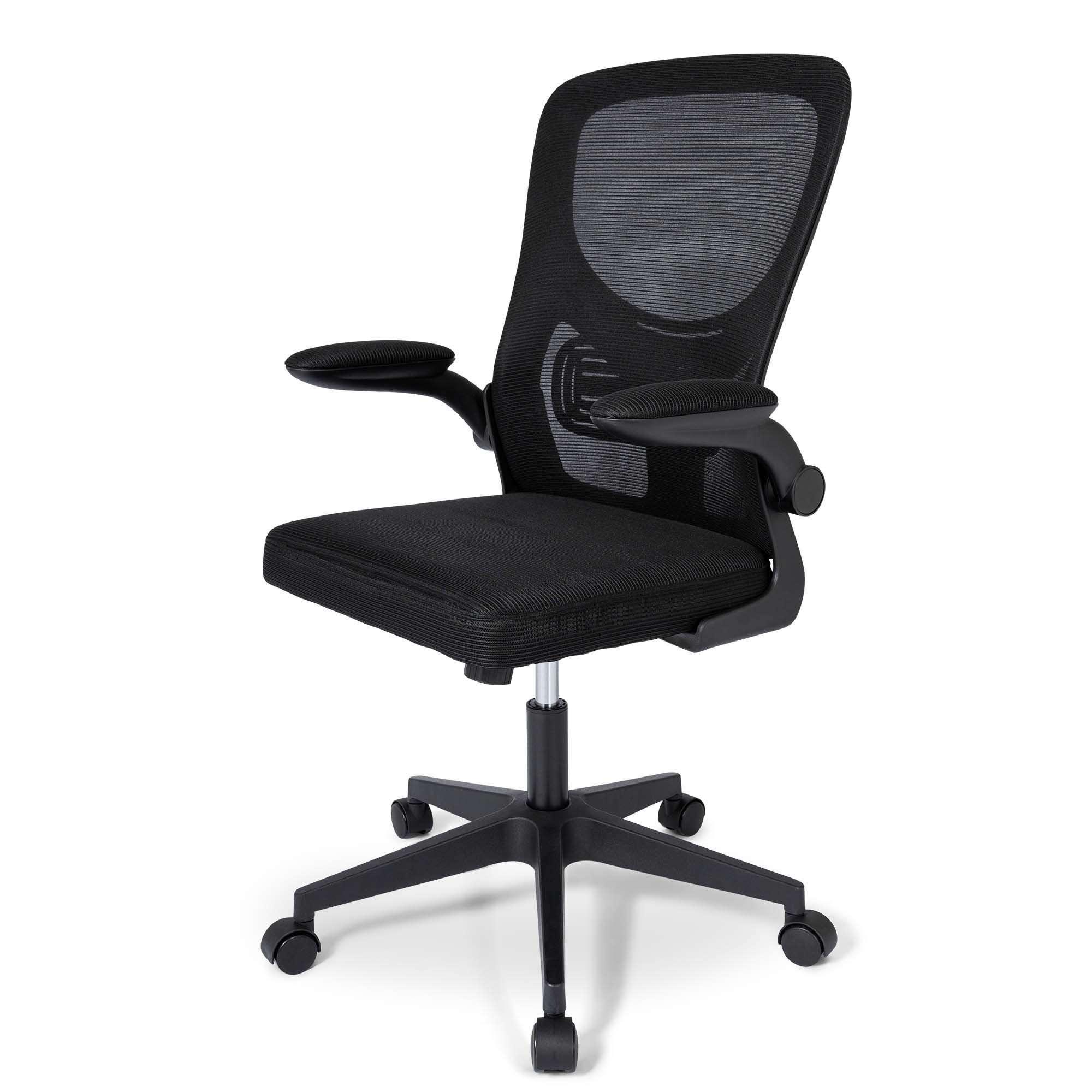 Ergodu Ergonomic Office Chair with Foldable Armrests side view