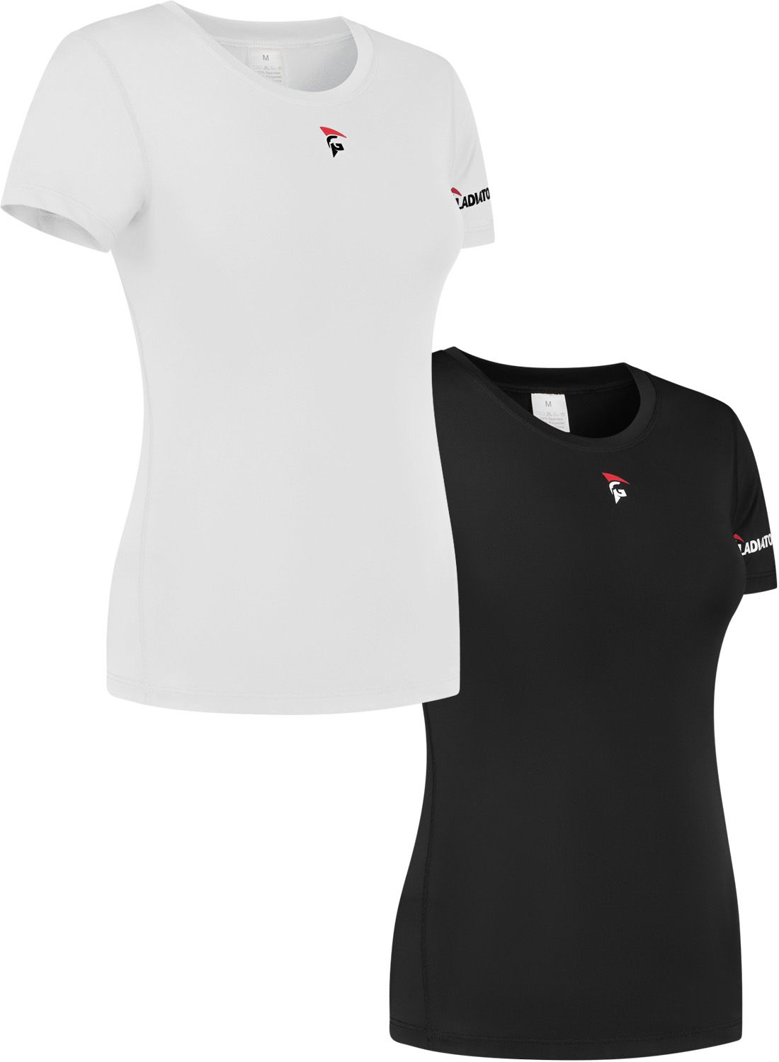 gladiator sports compression shirt for women in black and white for sale