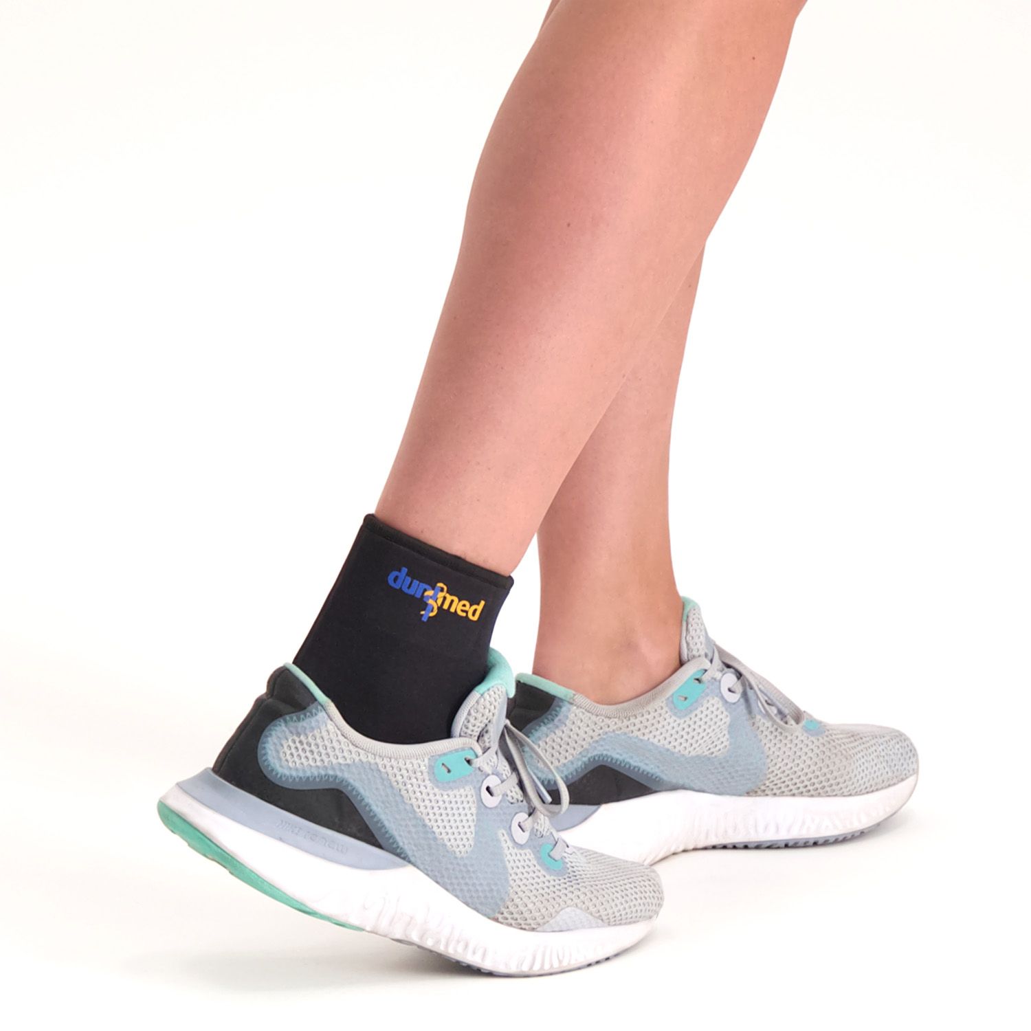 Dunimed ankle support around right foot