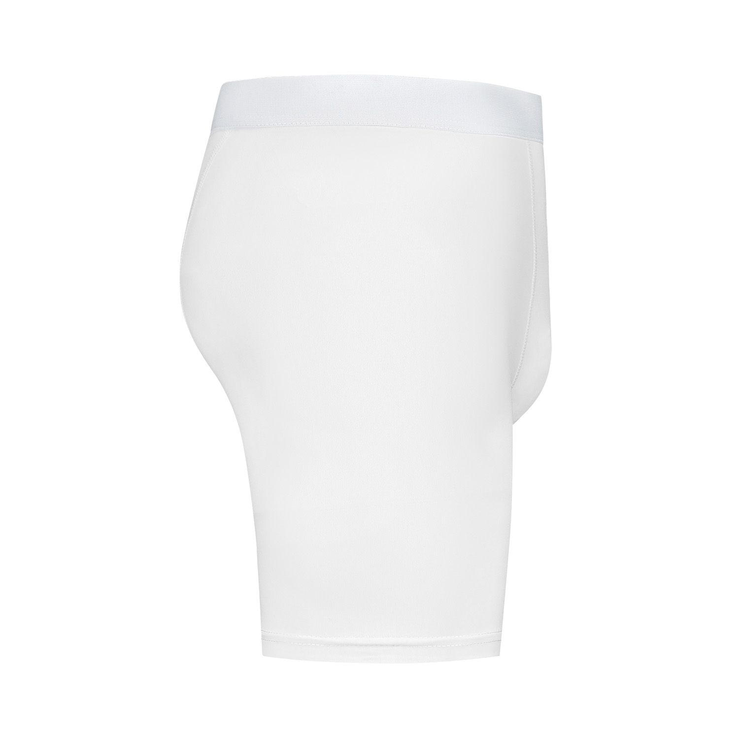 Side view of the Gladiator Sports Sliding Shorts - Men's in White