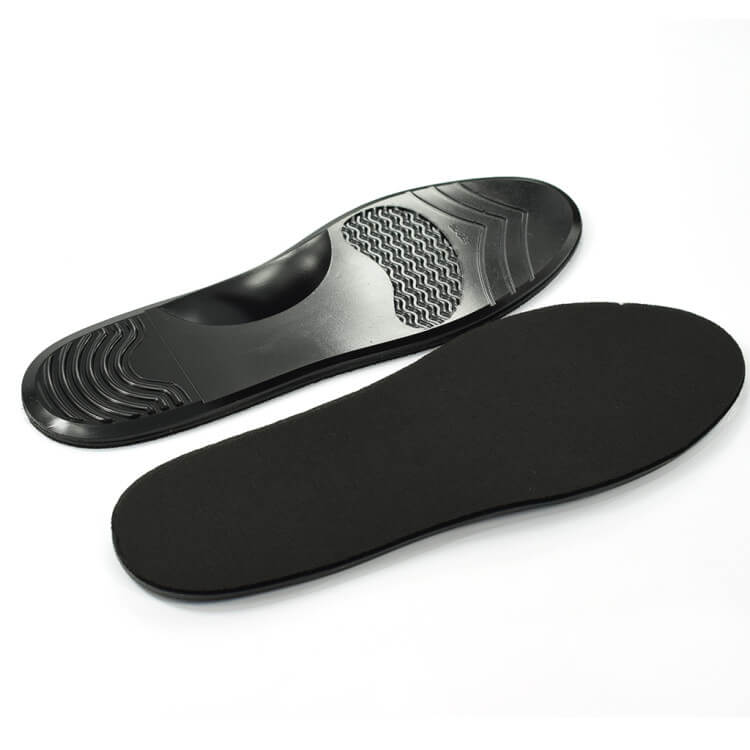 Bottom and top view of the Solelution Gel Insoles for Burning Feet