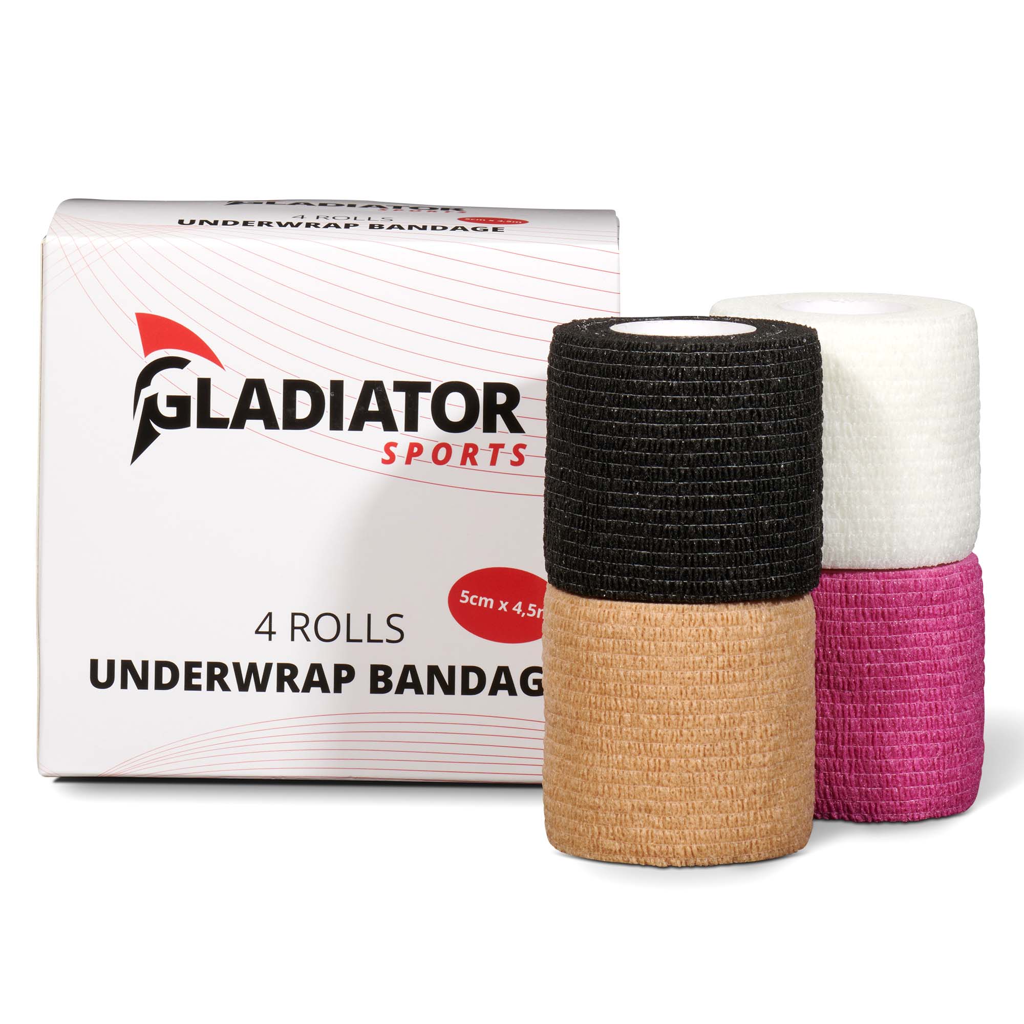 gladiator sports underwrap bandage 4 rolls with box 2