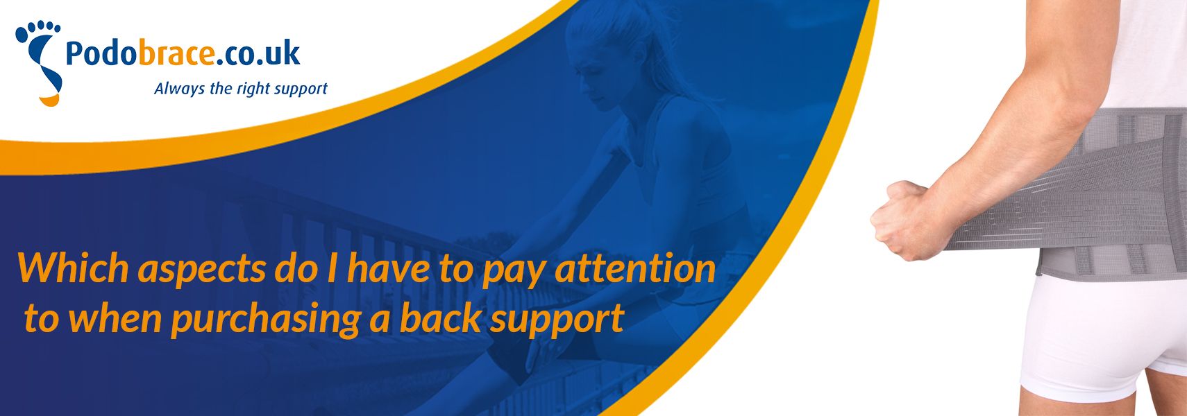 Which aspects do I have to pay attention to when purchasing a back support?