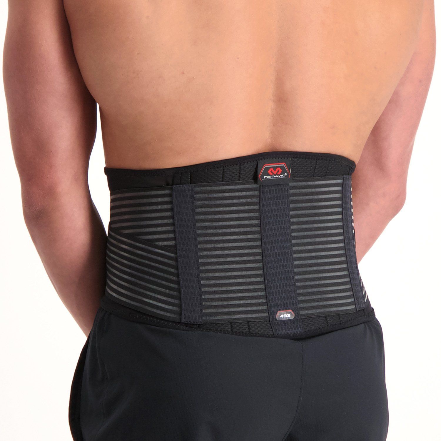 Back view of the McDavid back support 