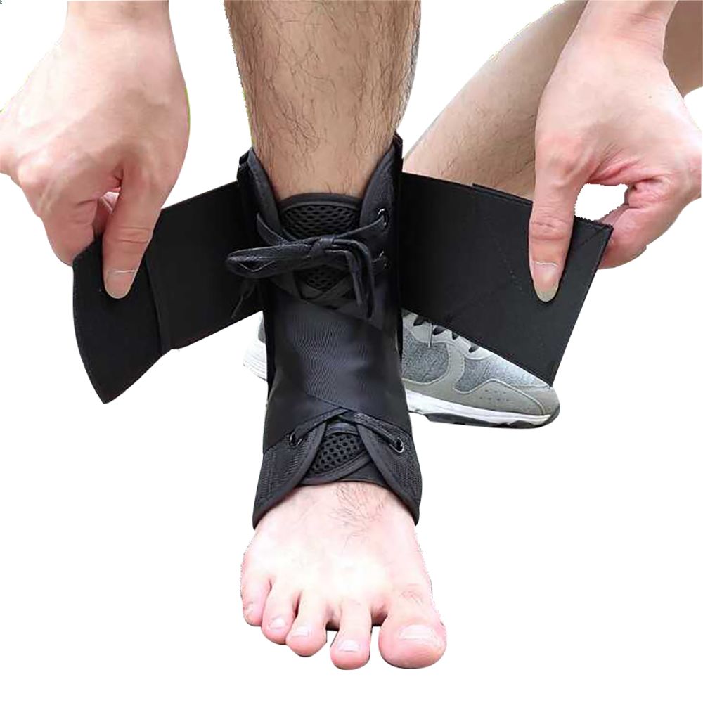 gladiator sports lightweight ankle support with straps, straps untightened