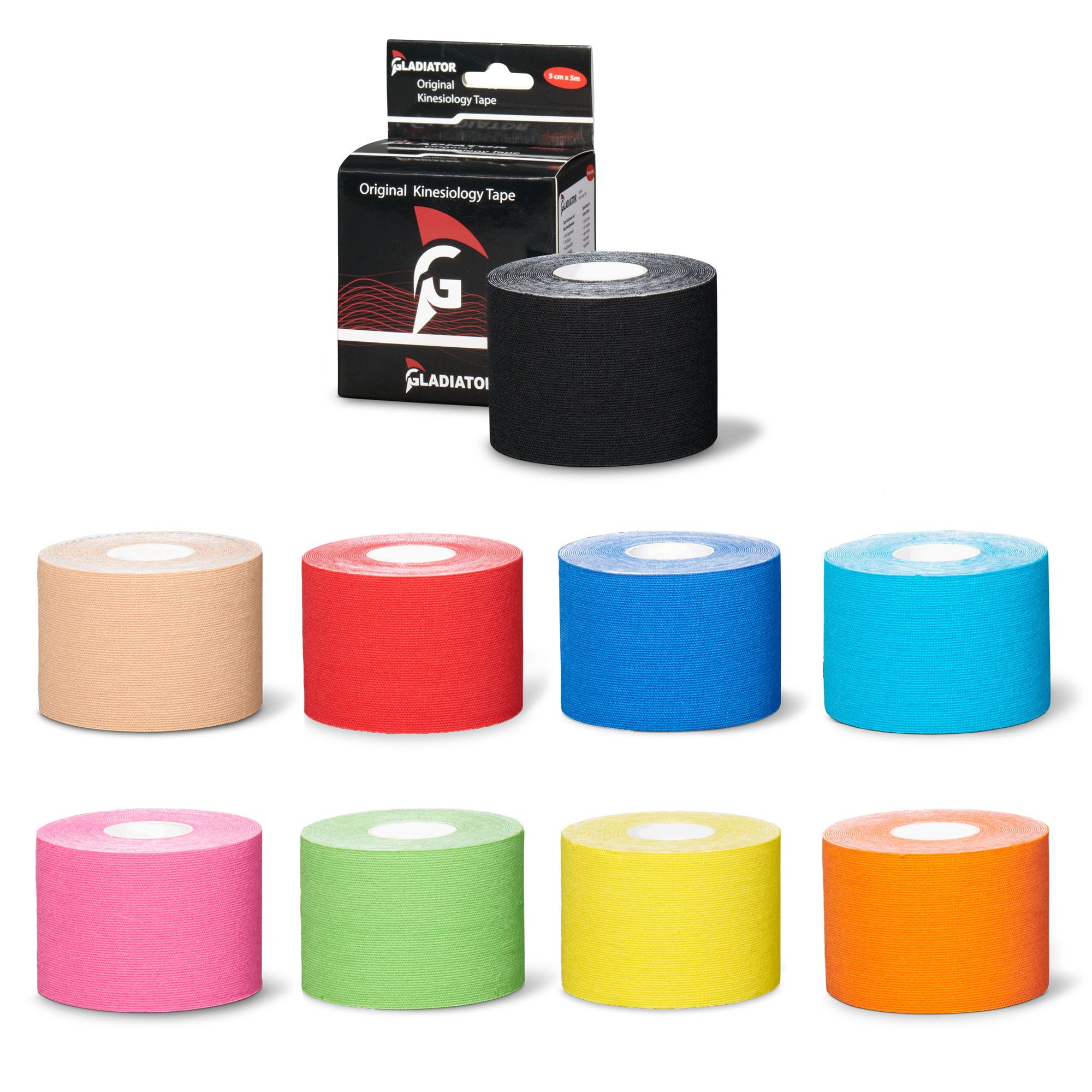 Gladiator Sports Heuschnupfen Kinesiotape alle Farben angezeigt