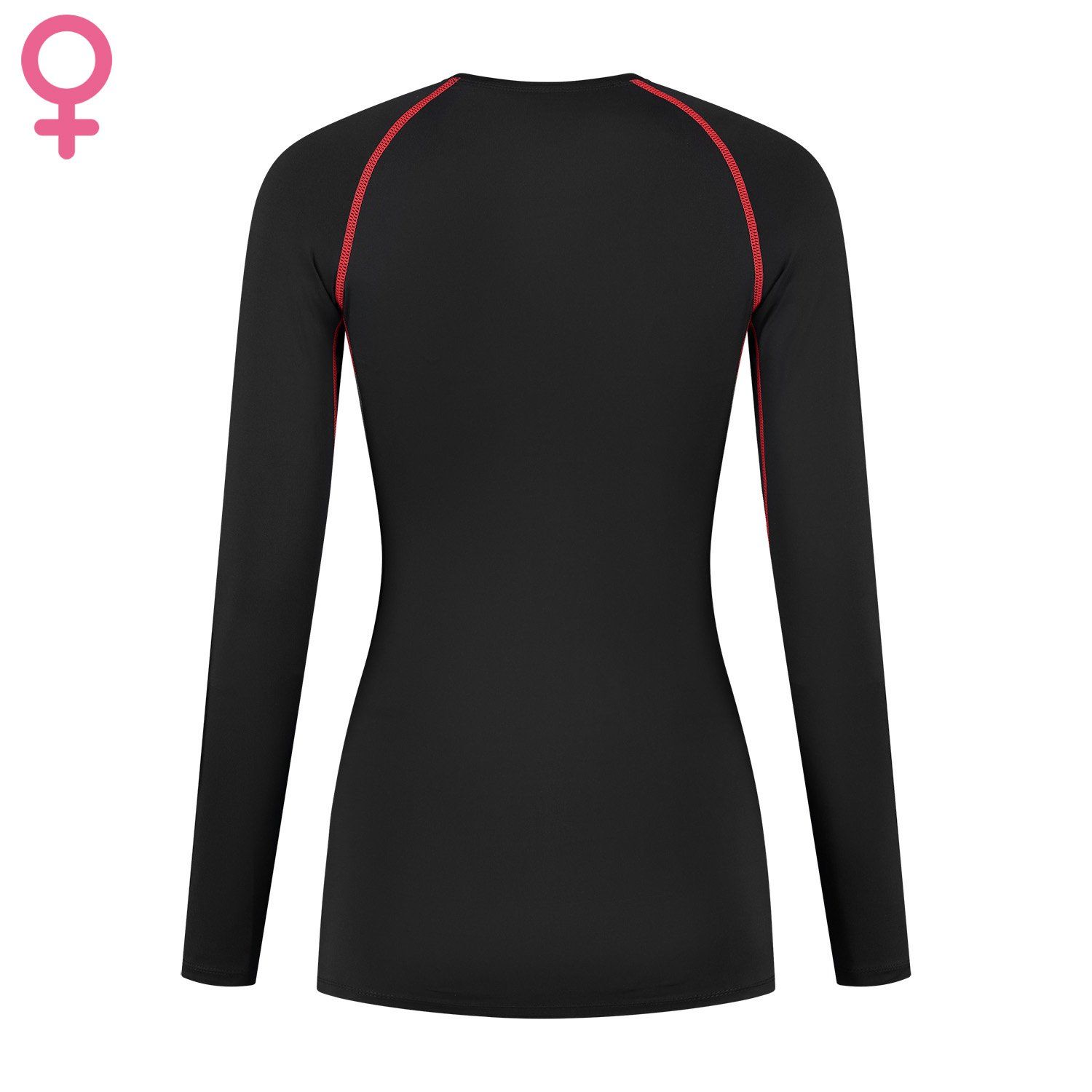 gladiator sports longsleeve compression top for woman back