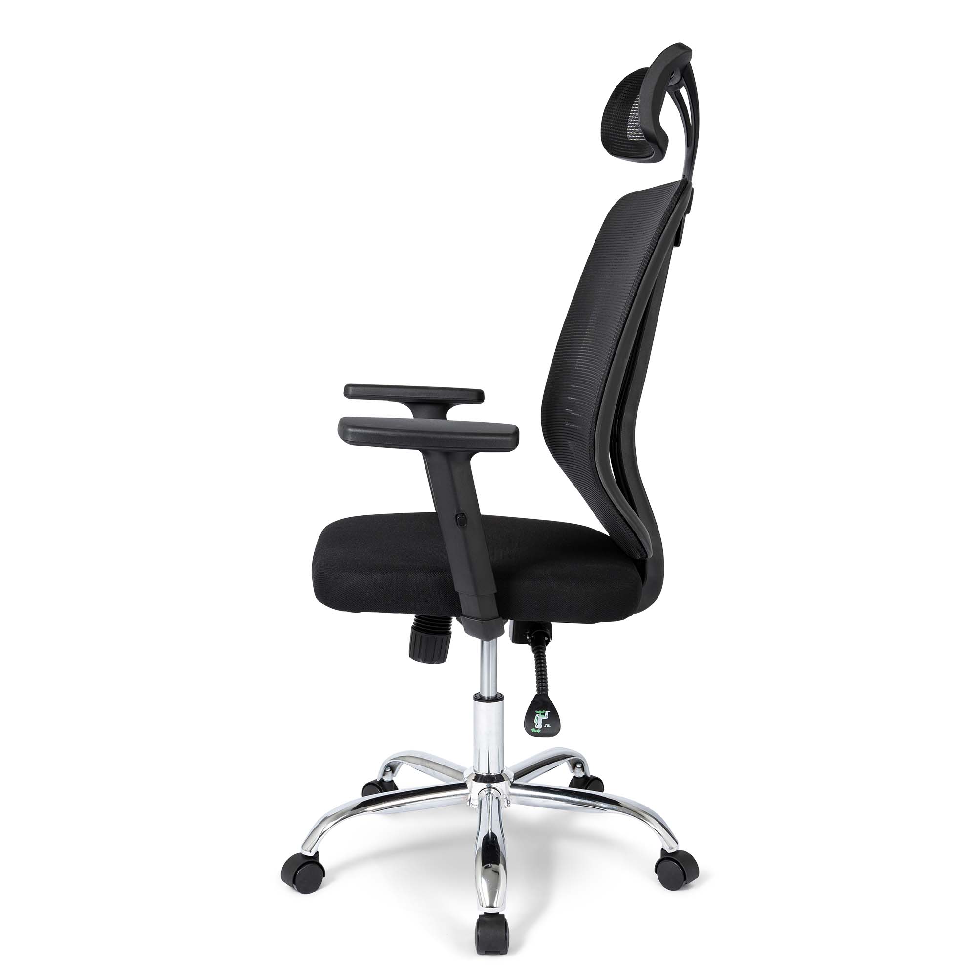 Ergodu Office Chair with Adjustable Armrests side view