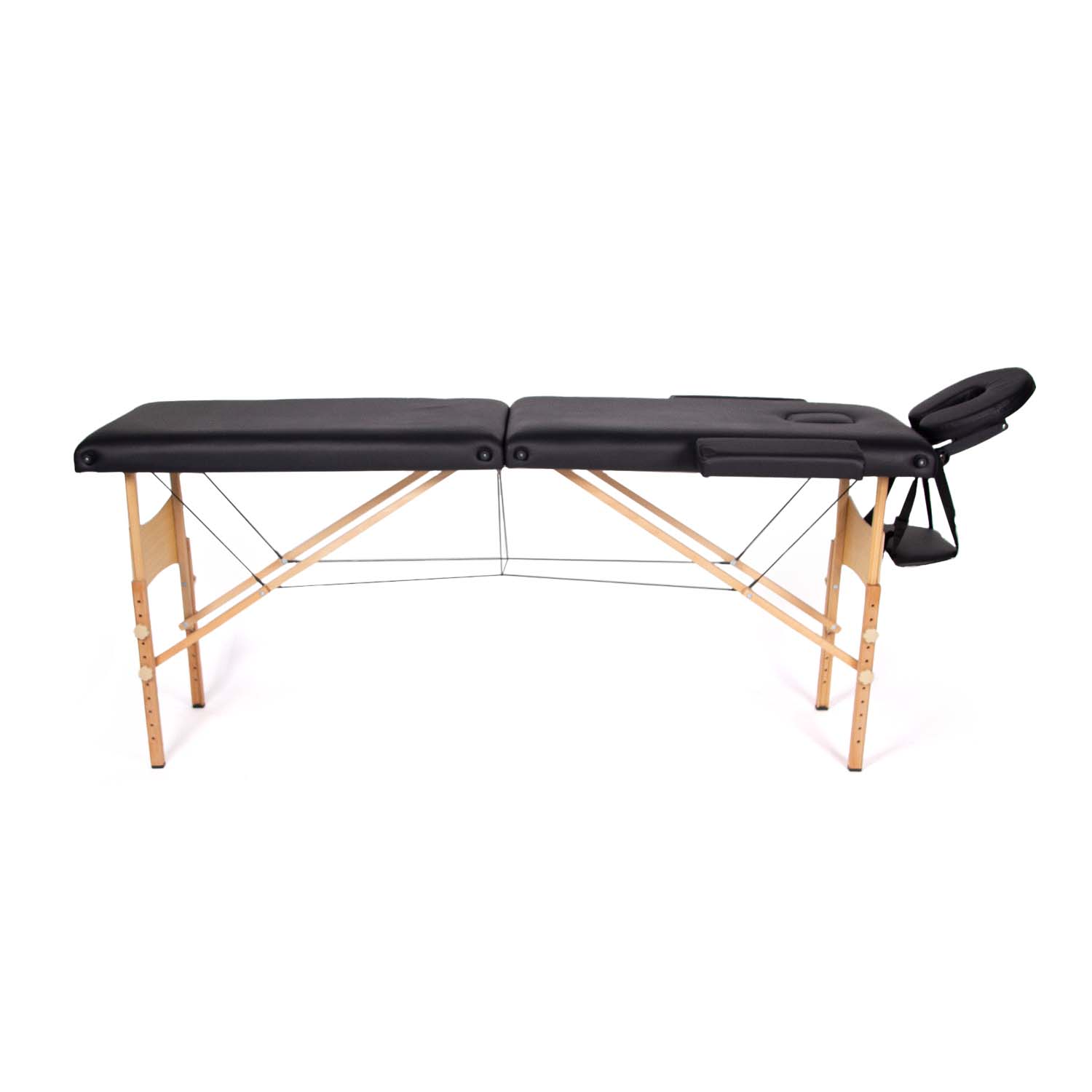 dunimed massage table wood unfolded