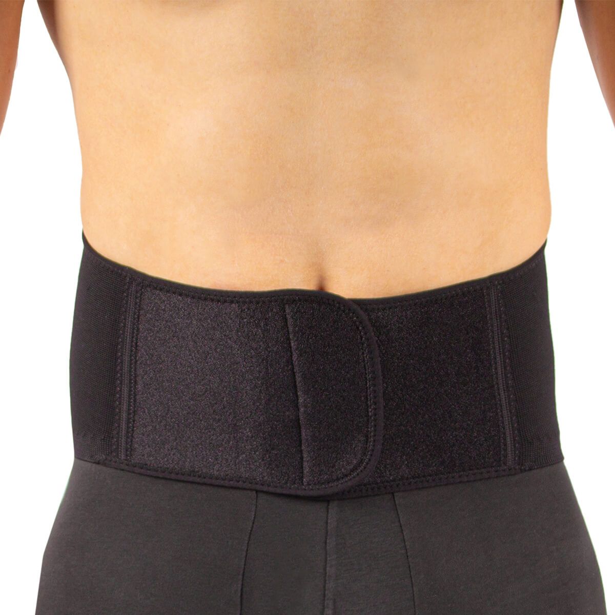 medidu premium comfort back support in black front view