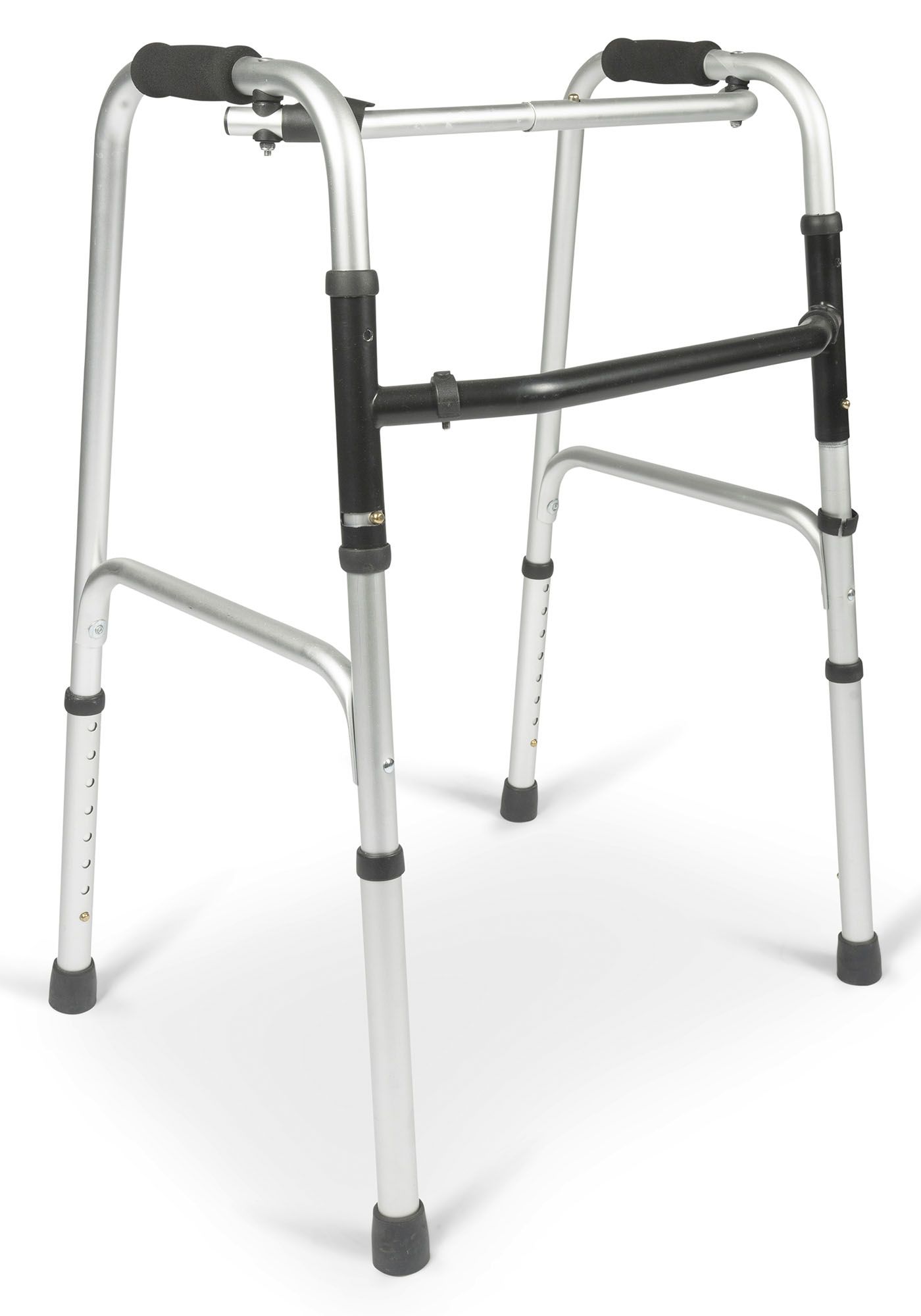 Oblique view of the Dunimed Lightweight Walker with Hinges (foldable)