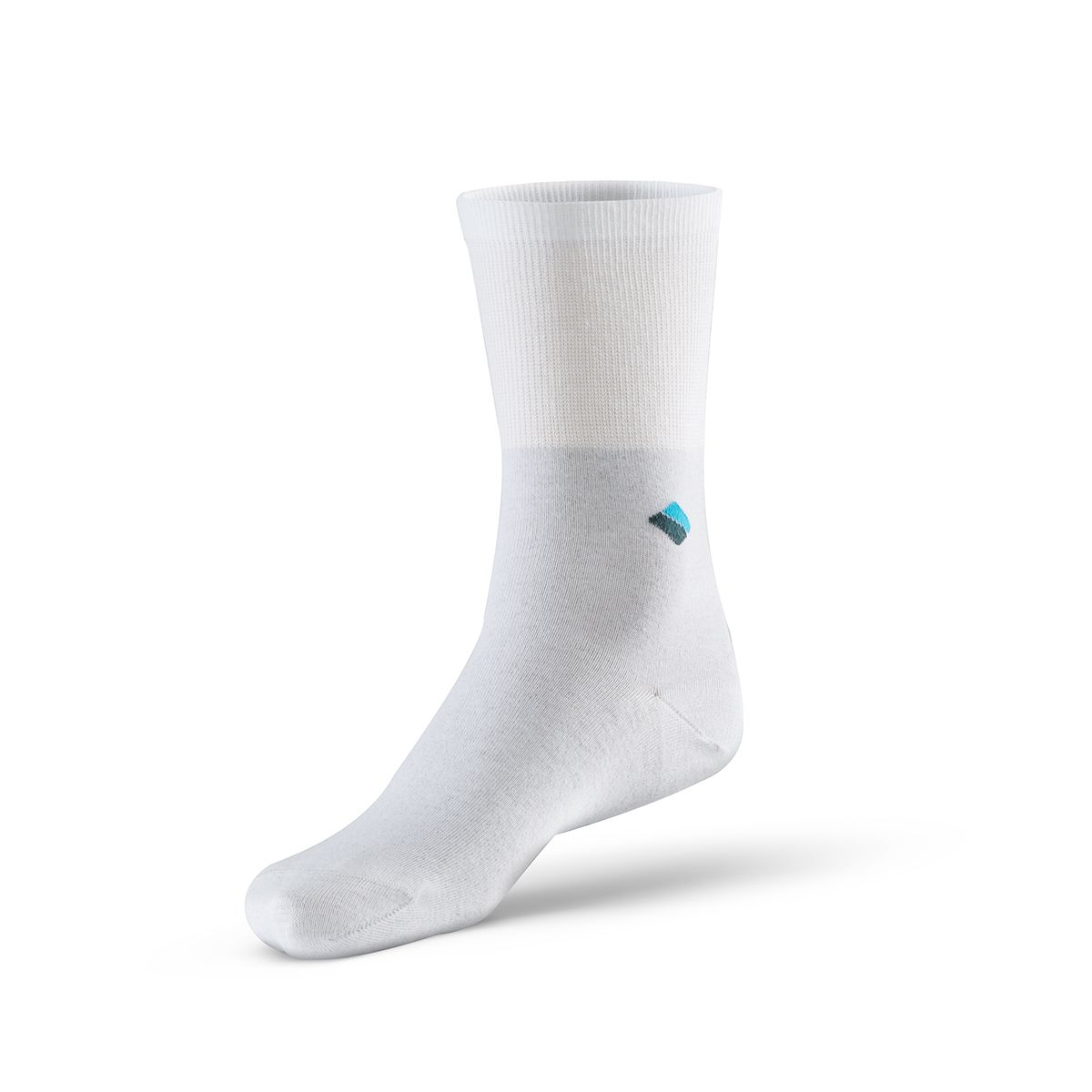 bonnysilver diabetic silver socks in white single sock