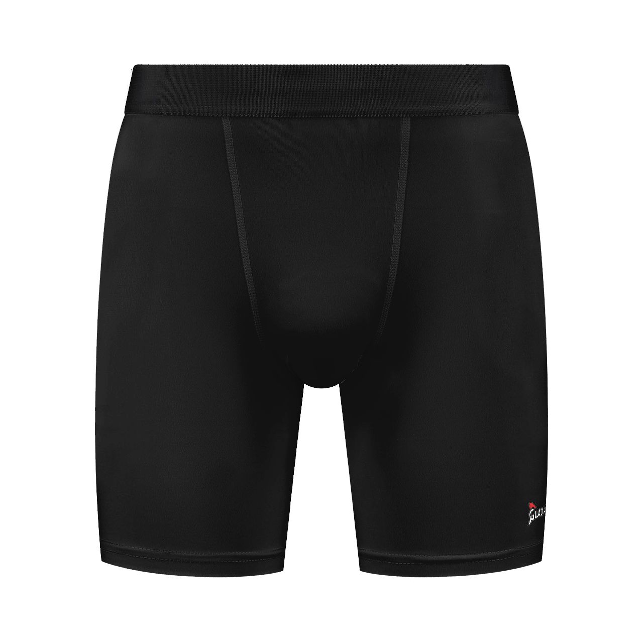 Leg opening and logo of the Gladiator Sports Sliding Shorts - Men's
