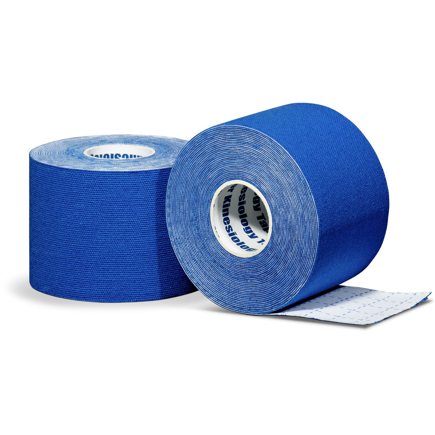 Kinesiology tape per roll dark-blue front and back view