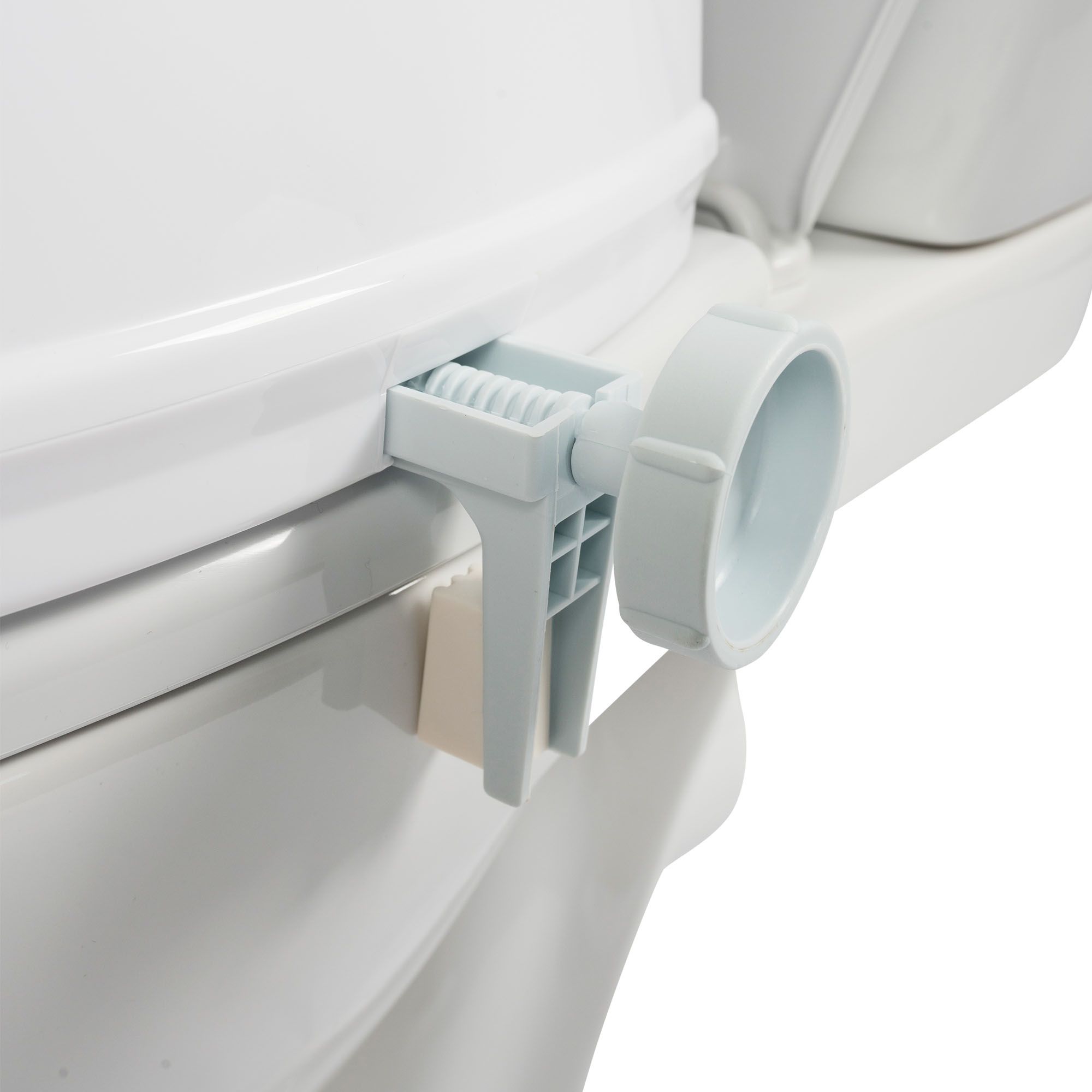 raised toilet seat clamp