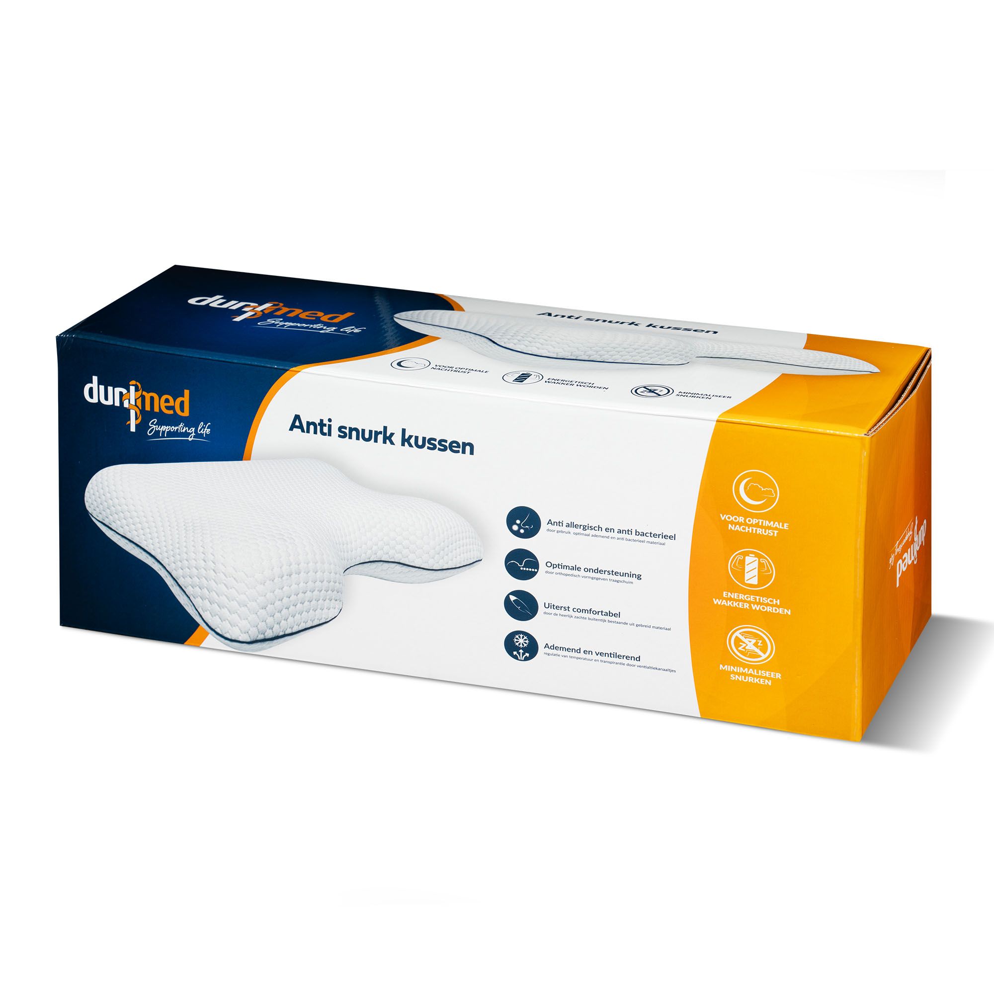 Dunimed Anti Snoring Pillow packaged in box