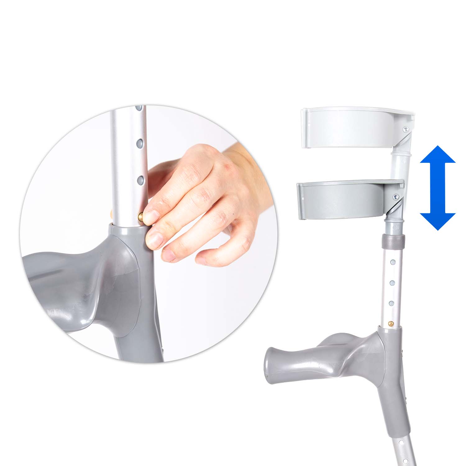 dunimed comfort elbow crutches cuff adjustability