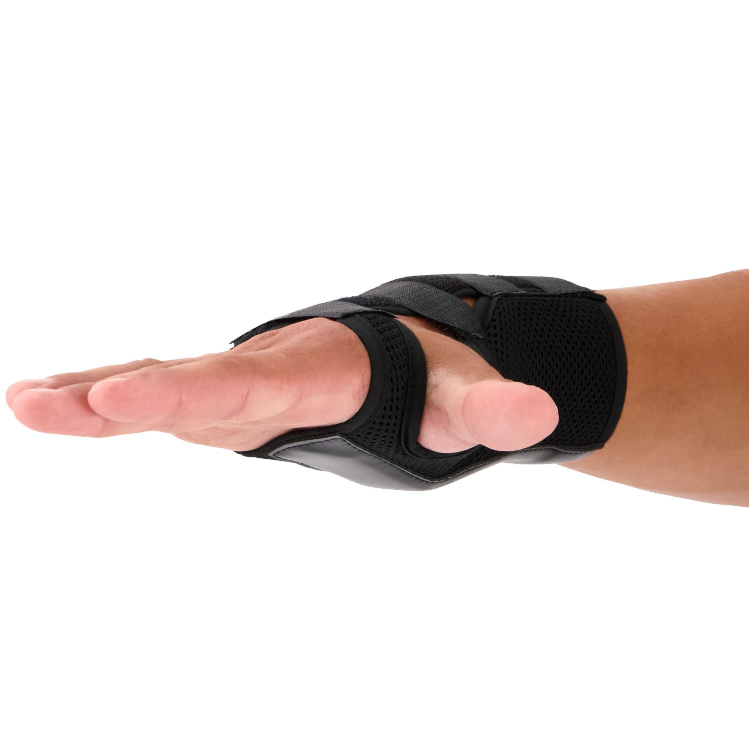 Side view of model wearing the Super Ortho Wrist Support