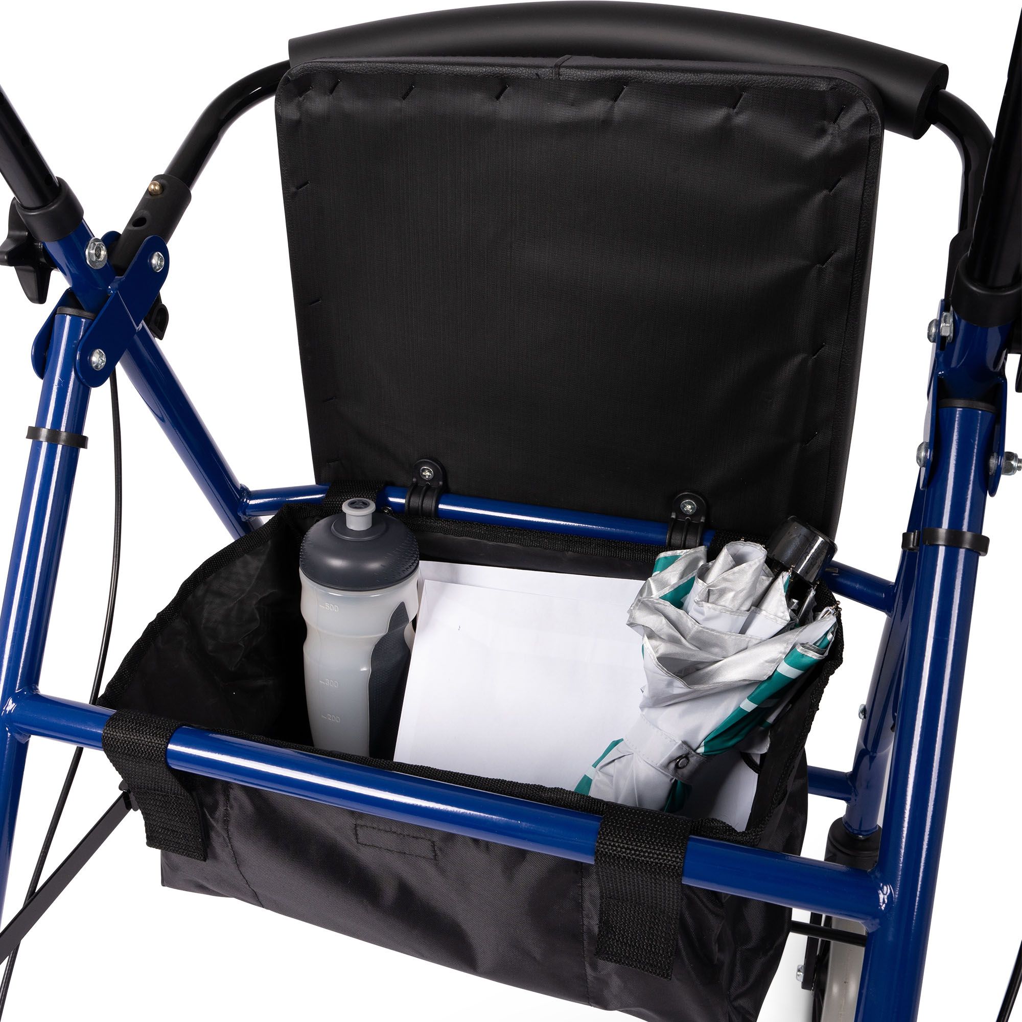 Dunimed lightweight rollator blue storage