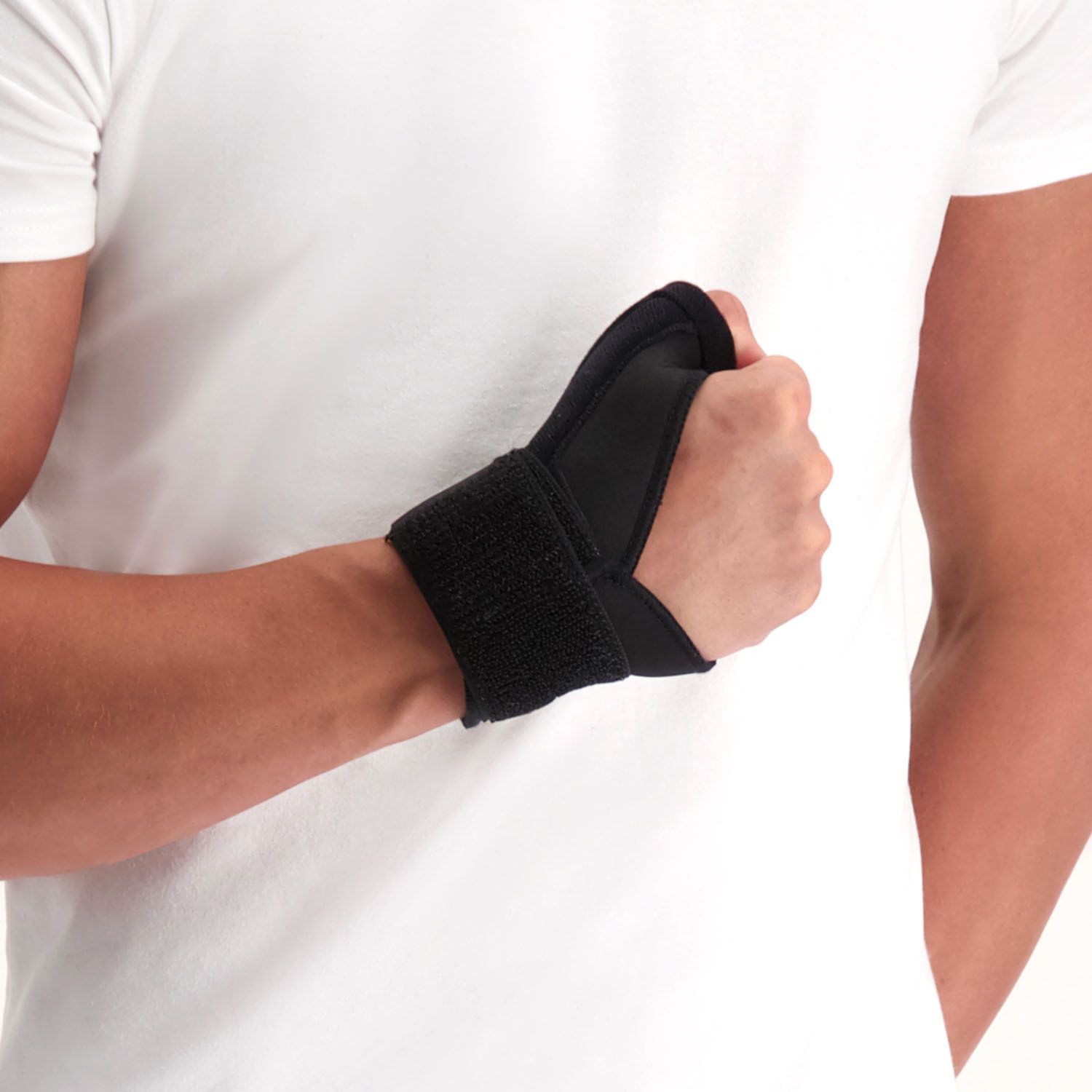 dunimed thumb wrist support black fist