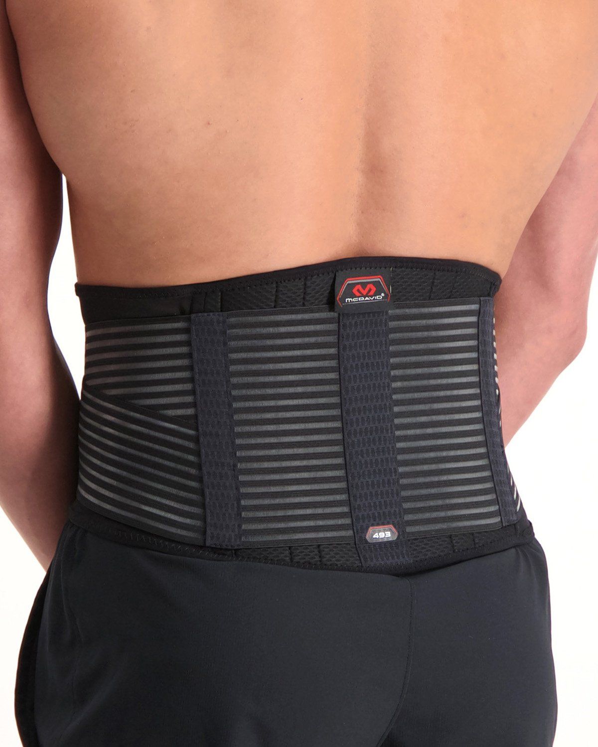 Back view of the McDavid back support 