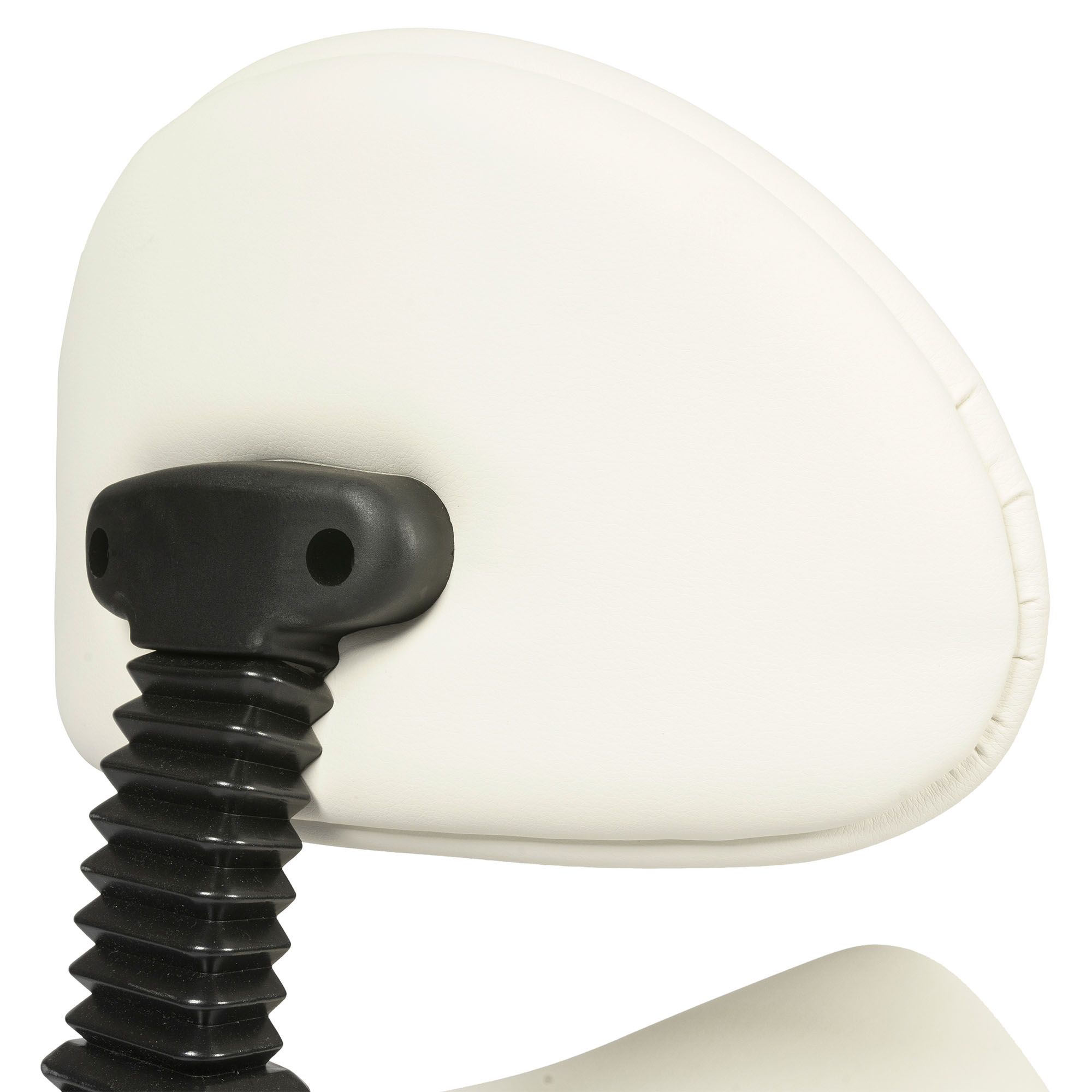 dunimed ergonomic saddle stool with backrest white backrest