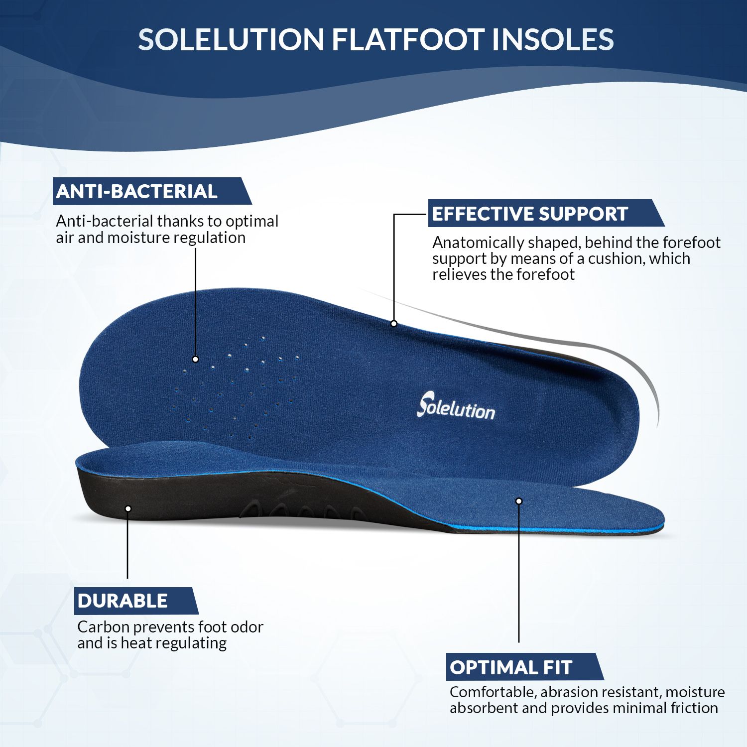 solelution flatfoot insoles specifications
