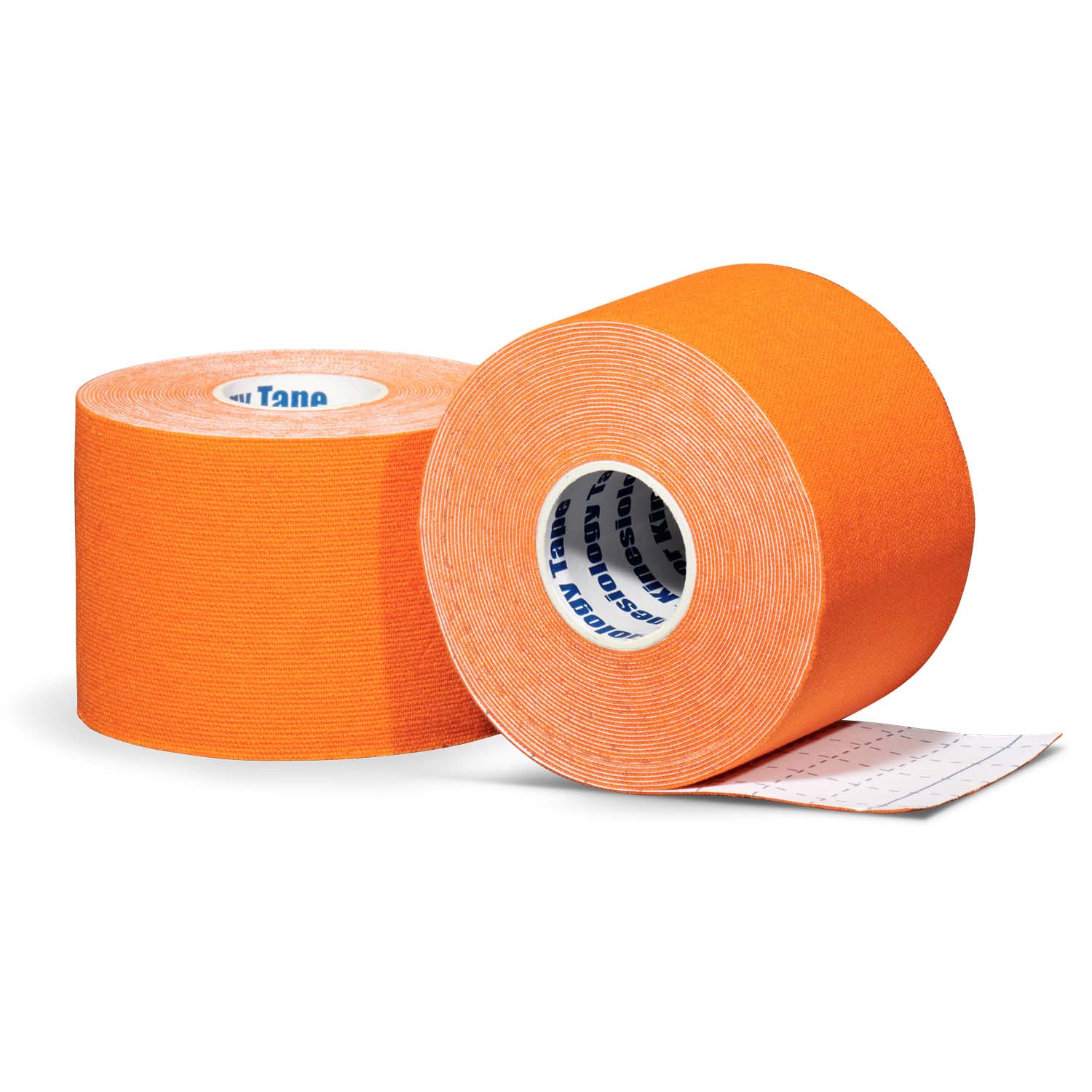Kinesiology tape per roll orange front and back view