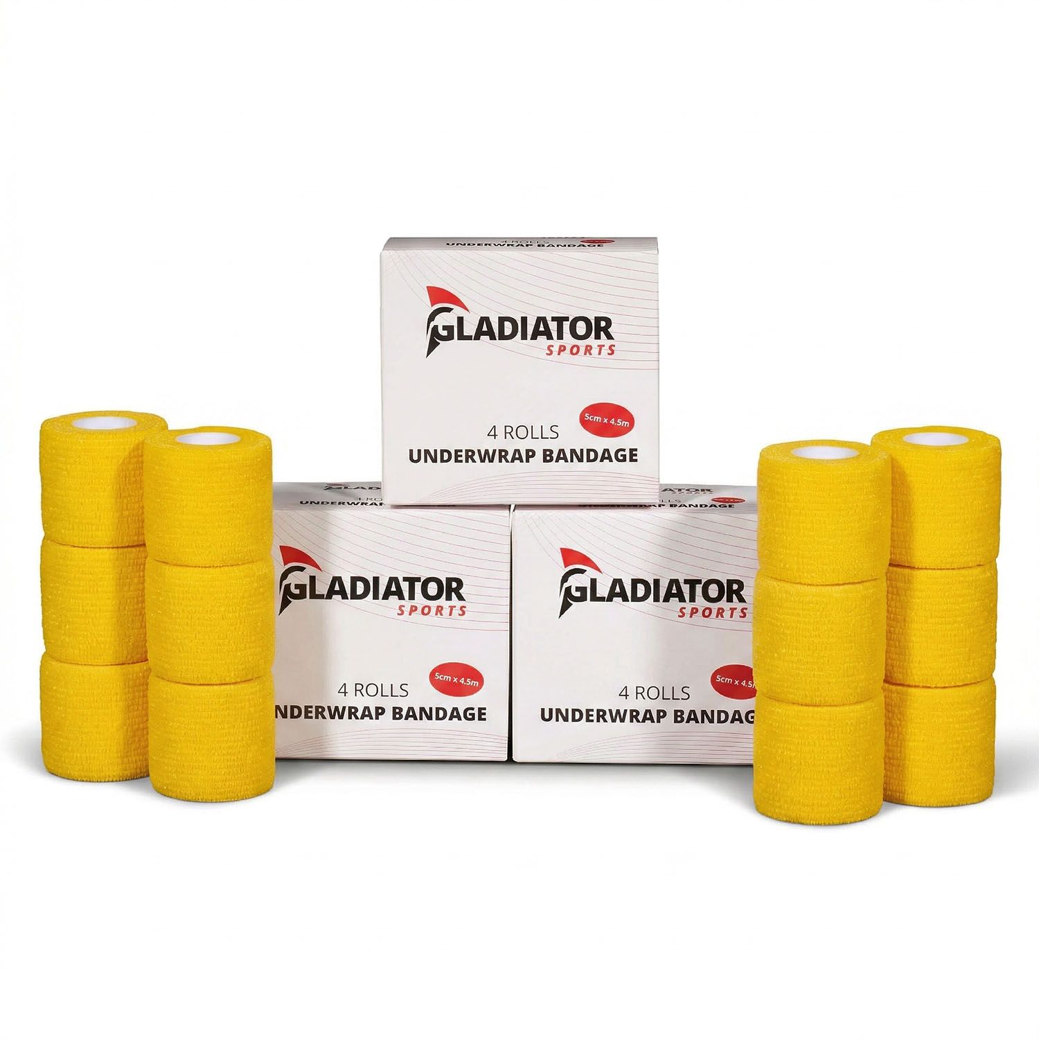 Gladiator Sports Untertape Bandage - 12 Rollen kaufen gelb