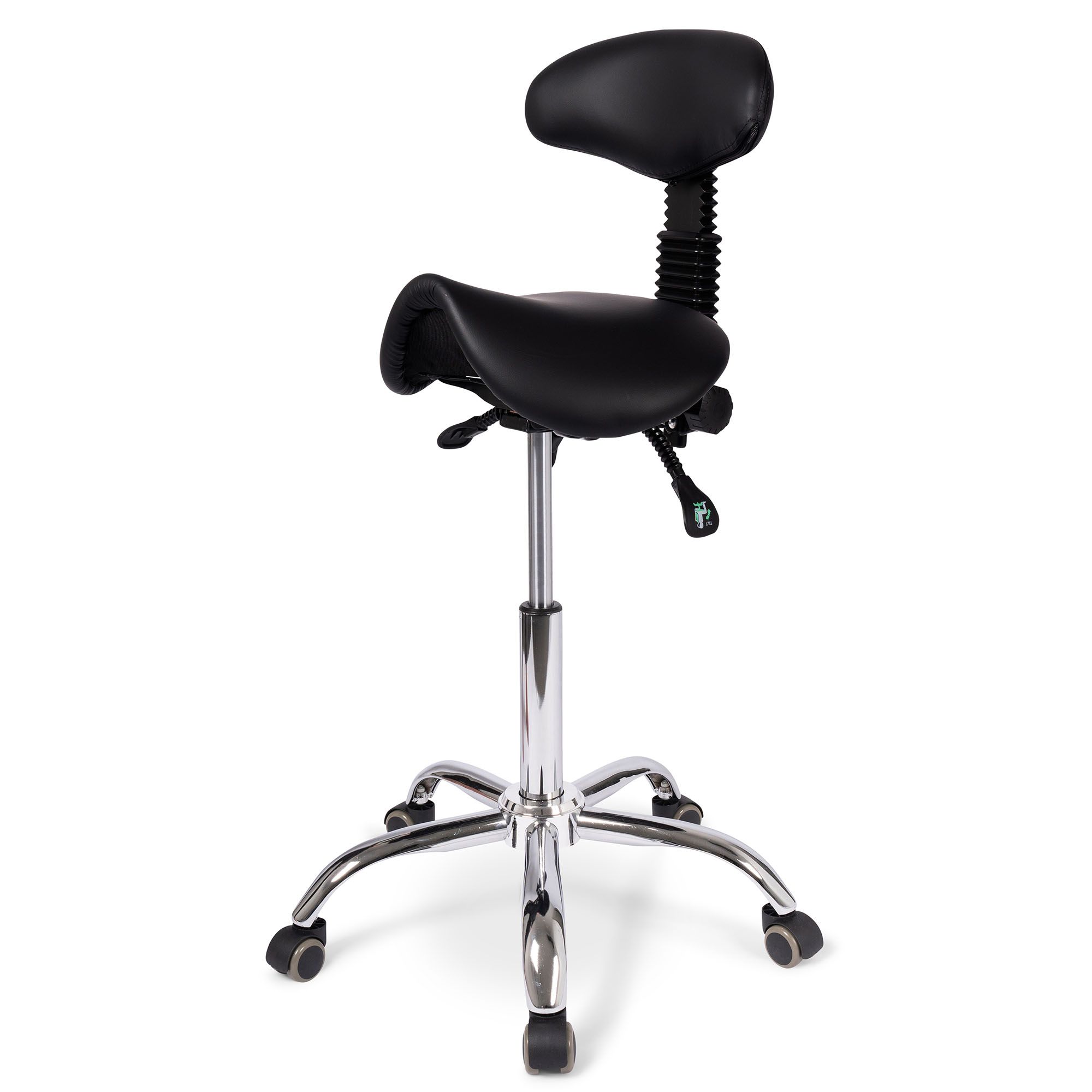 ergonomic saddle stool with backrest high version frame
